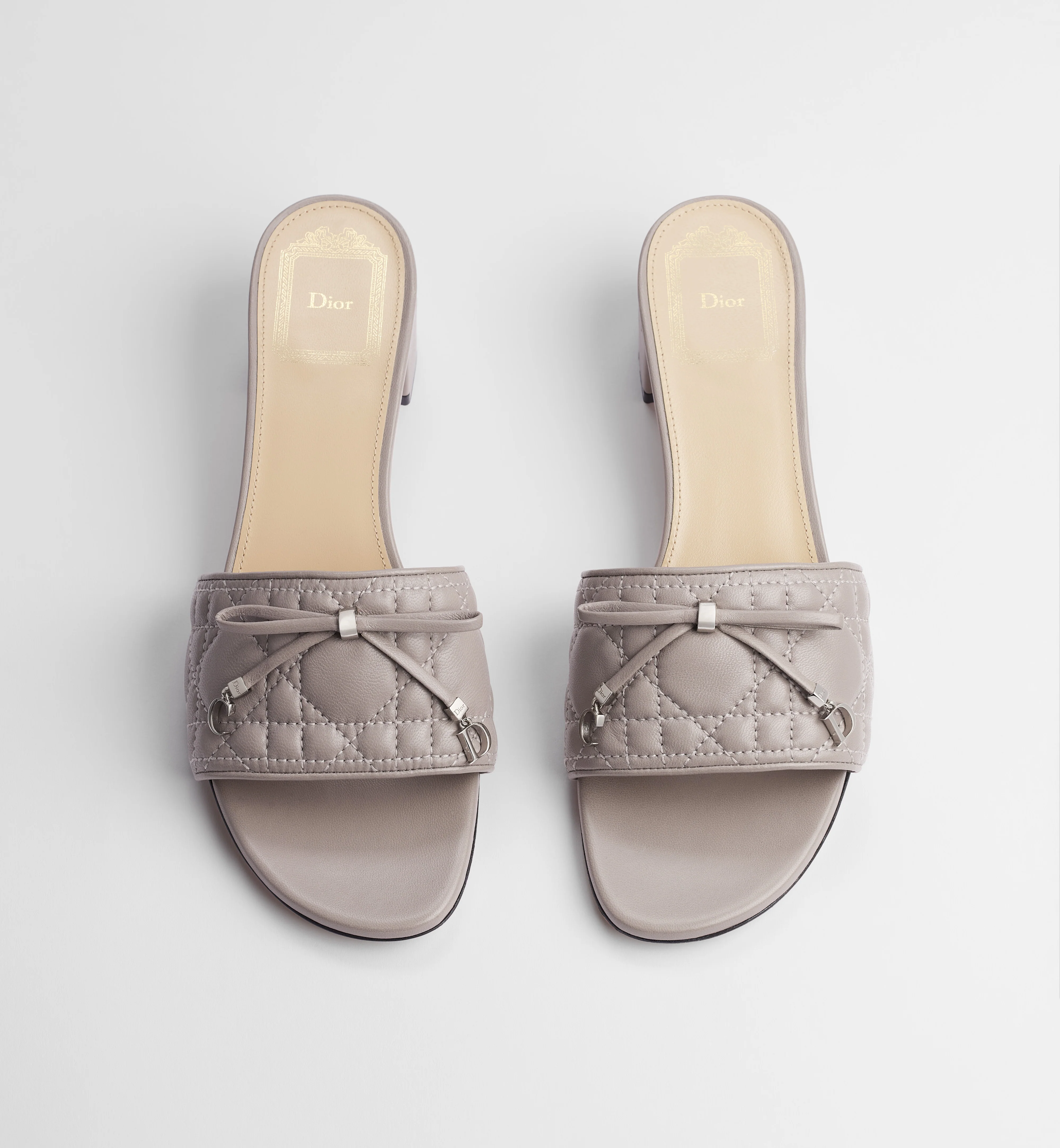 "Cannage Heeled Slide 35mm" heeled sandals - Image 3