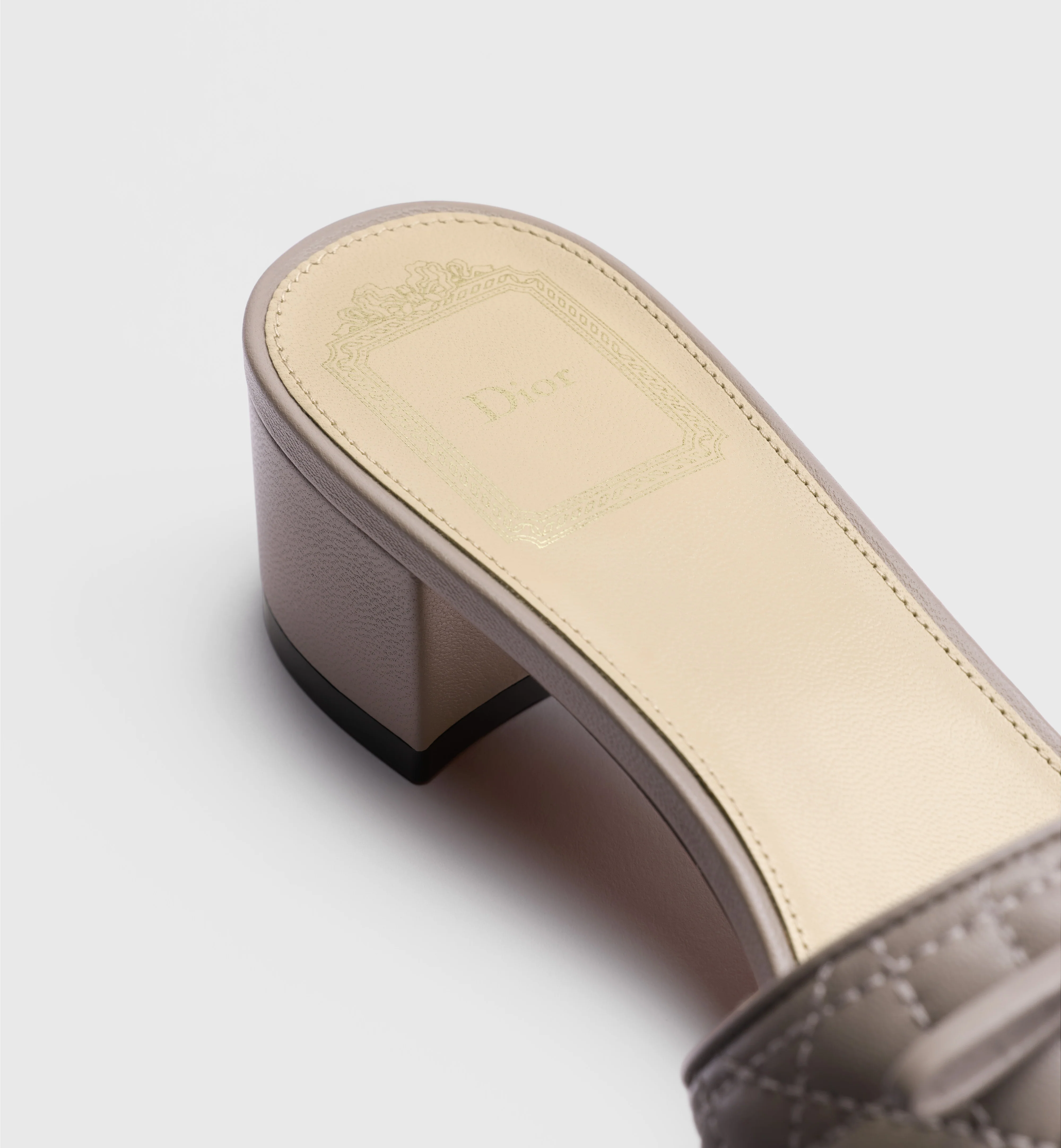 "Cannage Heeled Slide 35mm" heeled sandals - Image 5