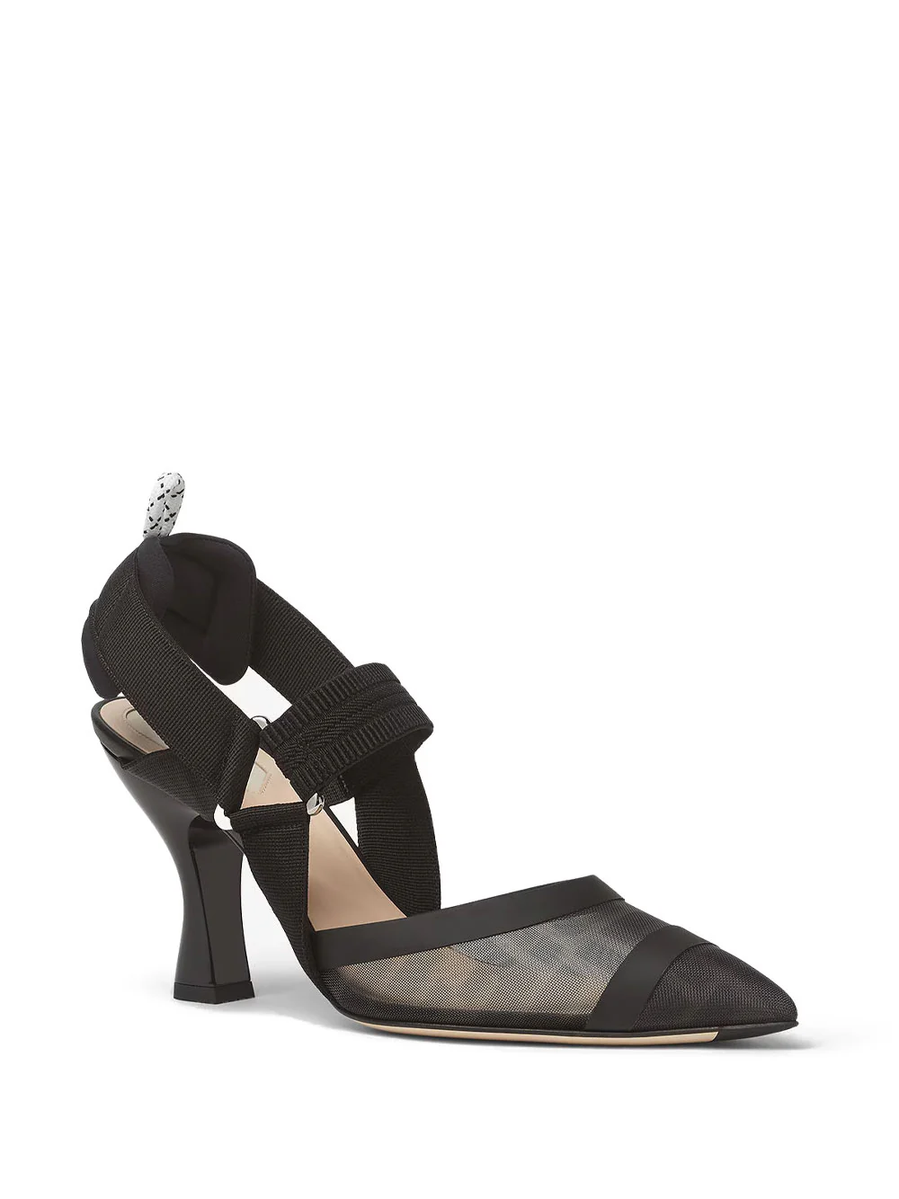 COLIBRÌ LEATHER AND MESH SLINGBACKS - Image 3