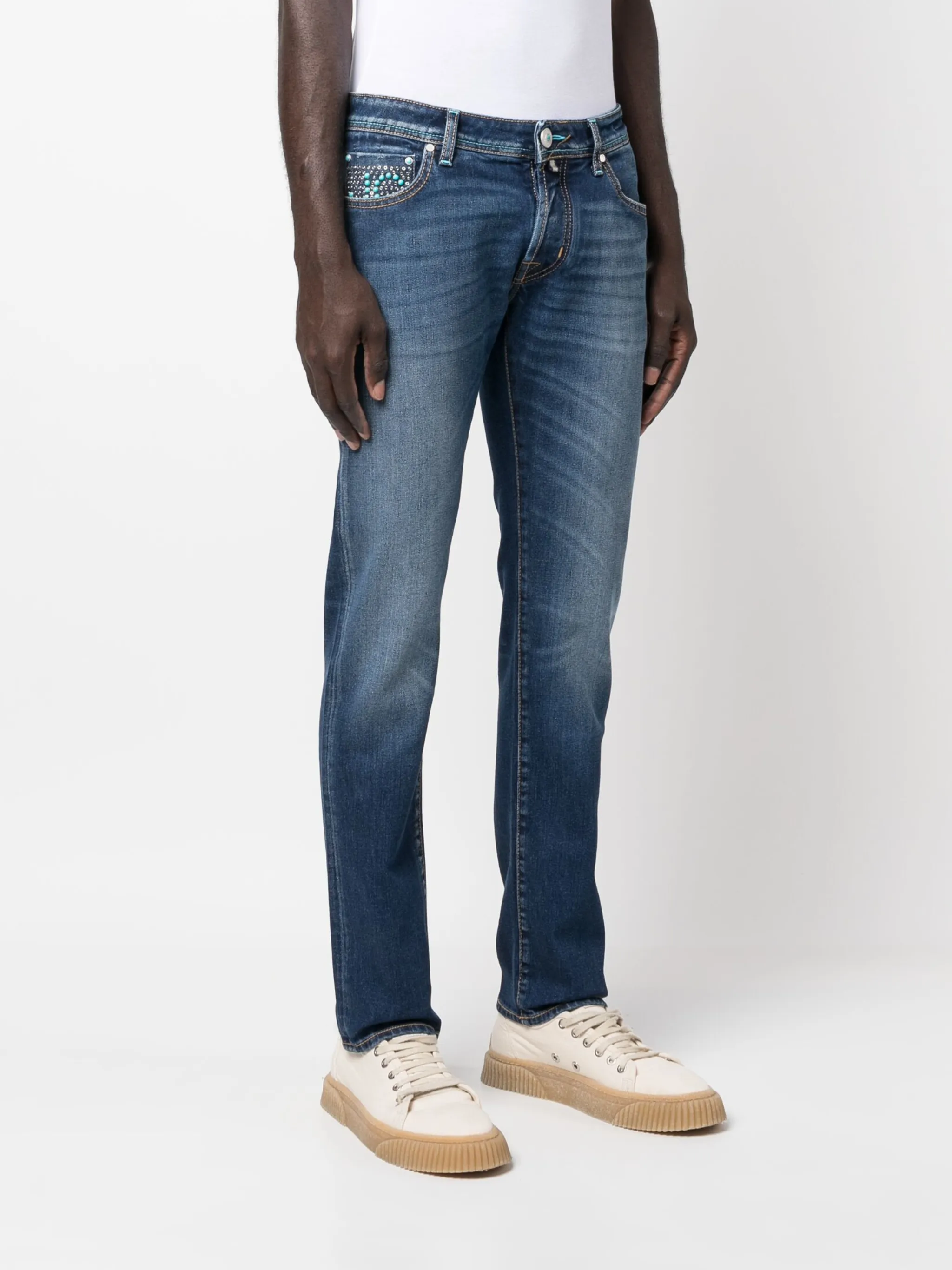 COTTON ELASTANE JEANS - Image 3