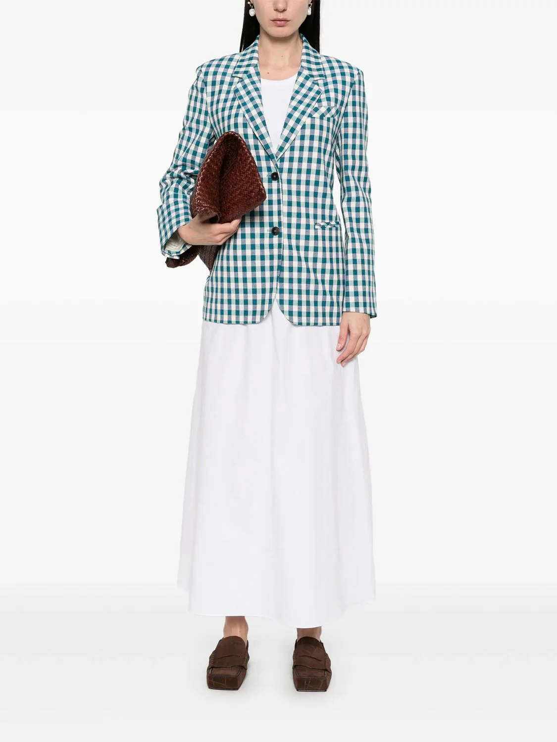 COTTON GINGHAM OVERSIZED JACKET - Image 2