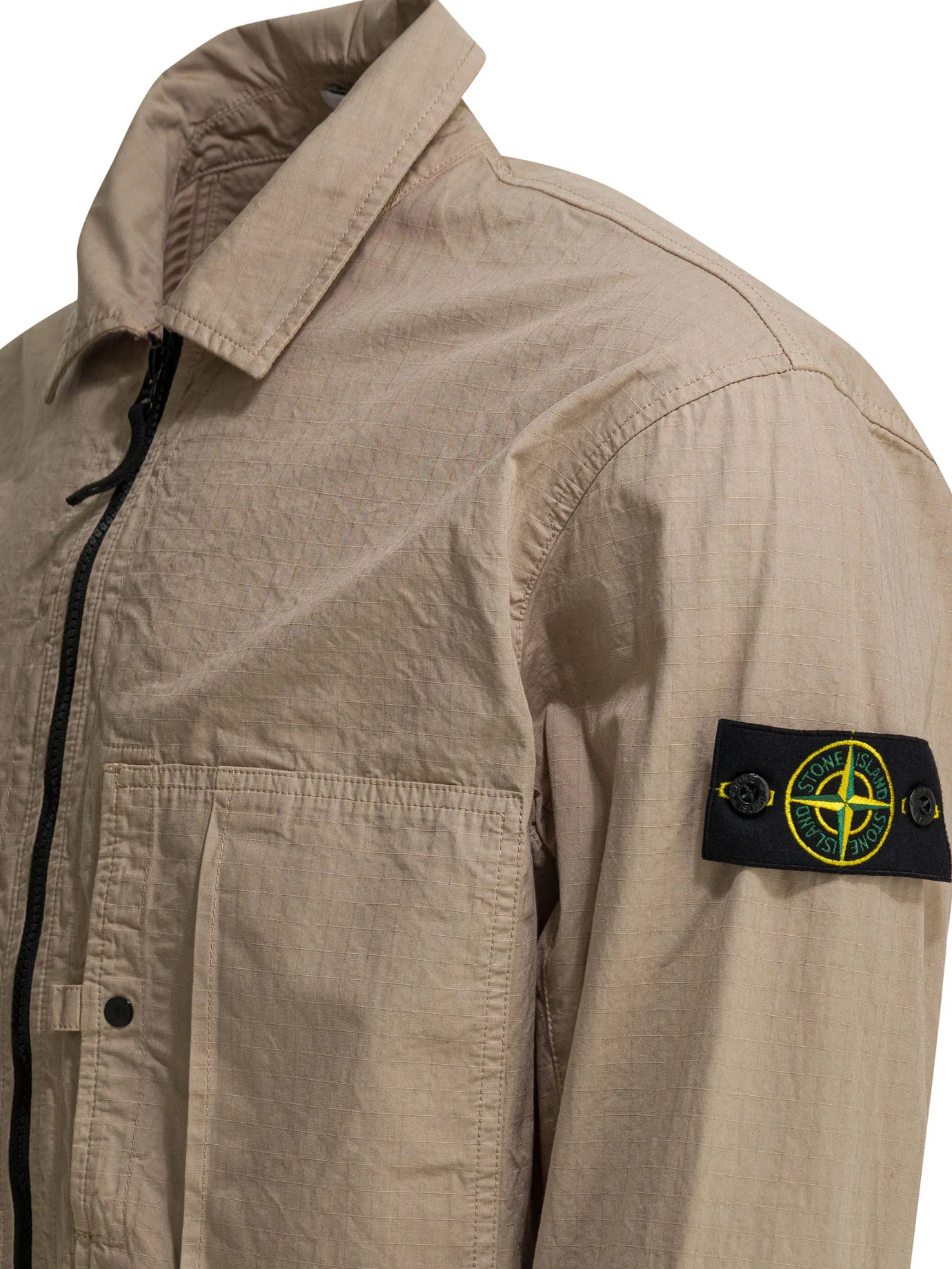 Cotton overshirt jacket - Image 3