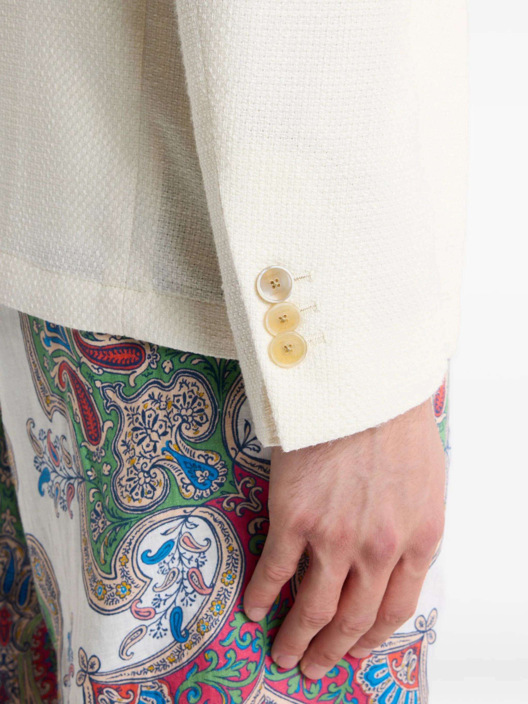 COTTON WOOL VISCOSE JACKET MAN - Image 2