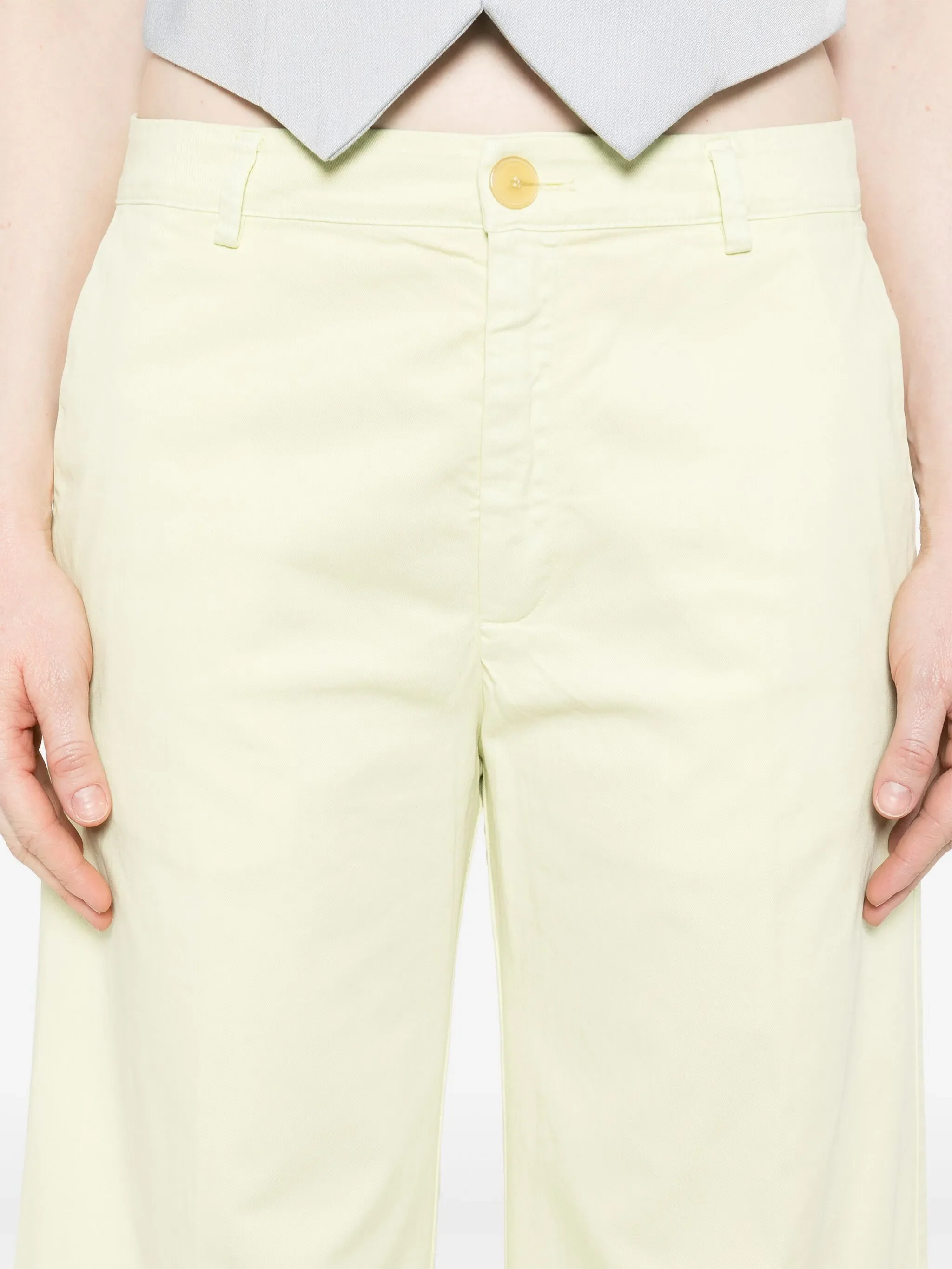DAFFODIL PEACHED COTTON TWILL PANTS - Image 3