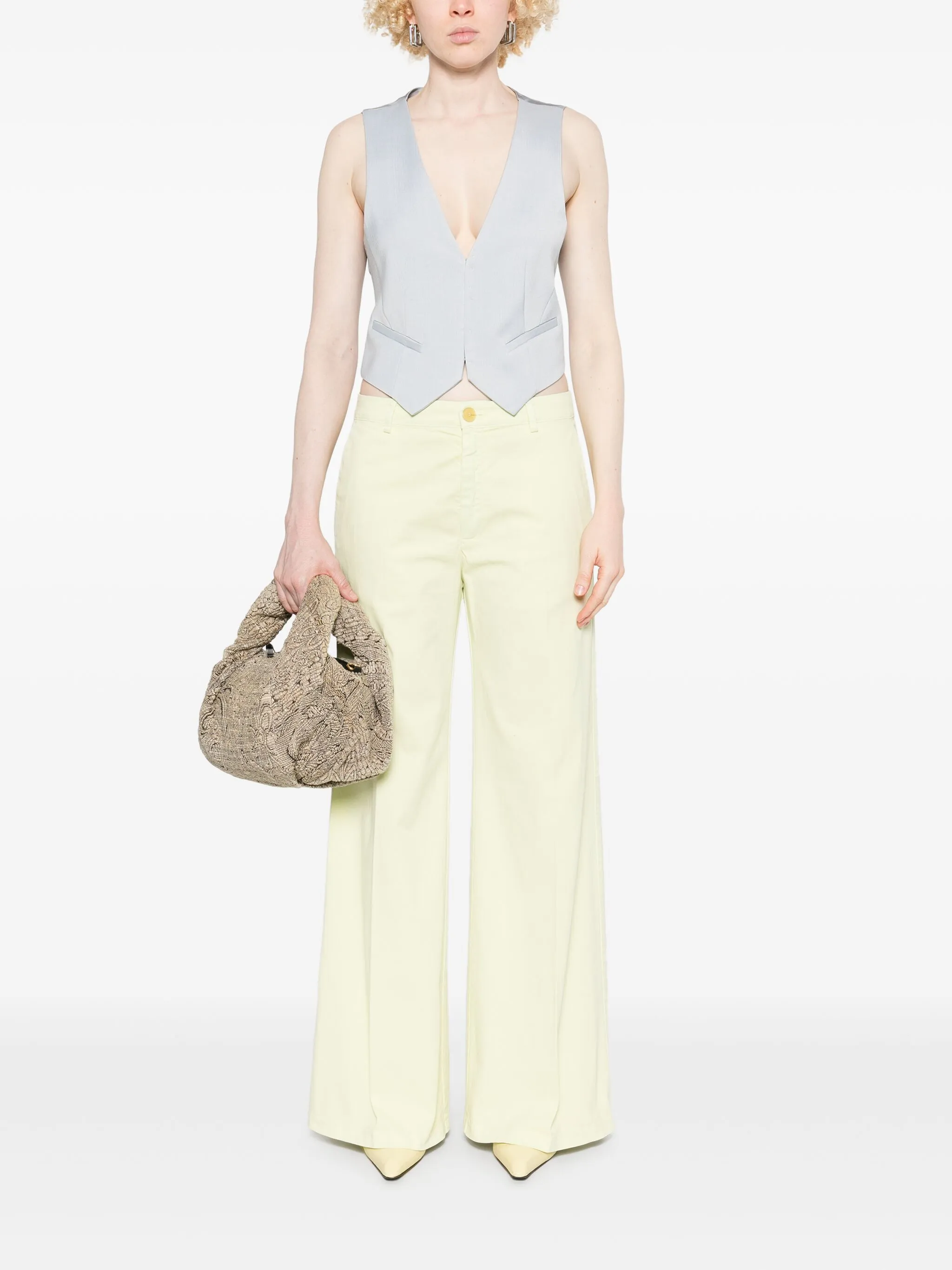 DAFFODIL PEACHED COTTON TWILL PANTS - Image 4