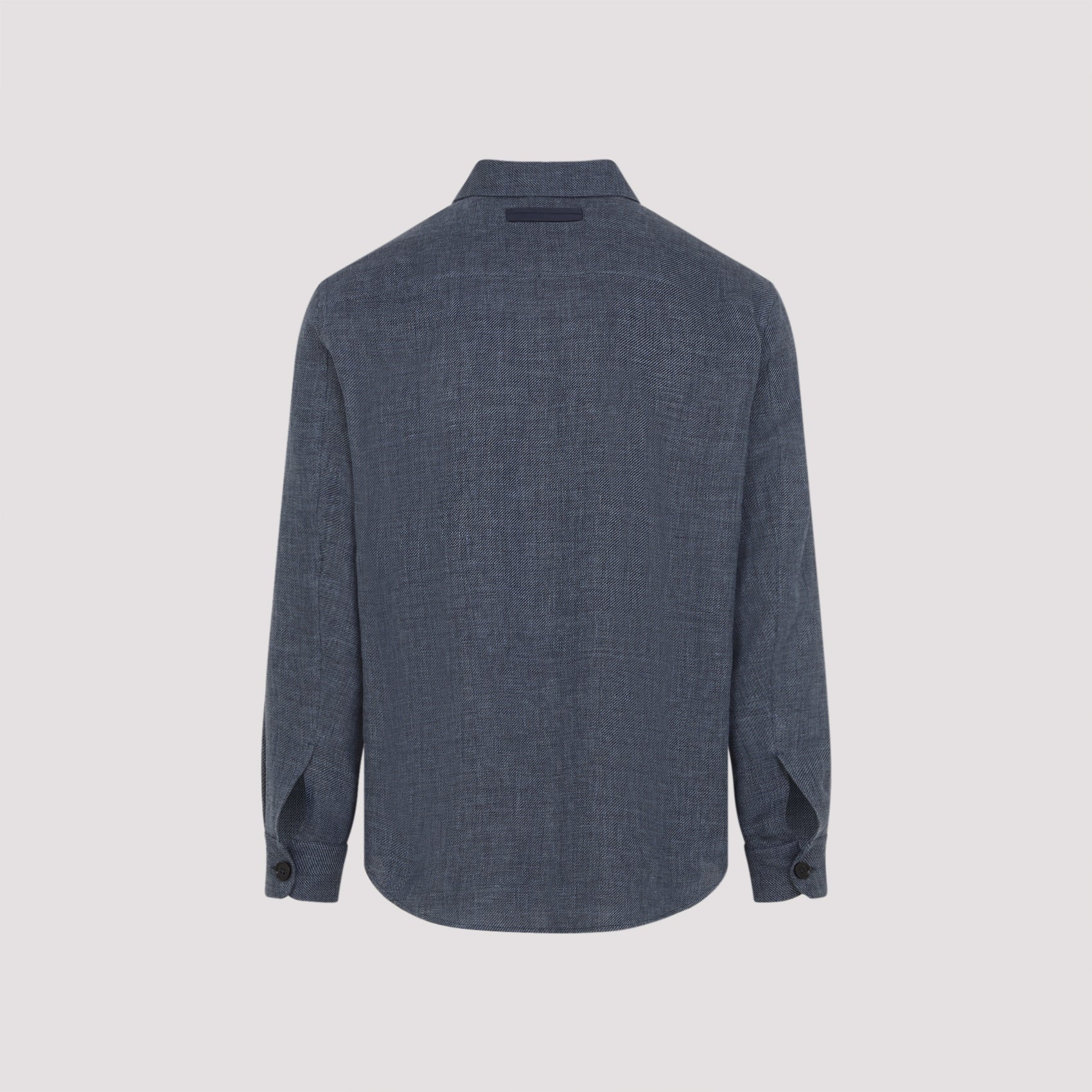 DARK BLUE CASHMERE SHIRT - Image 3