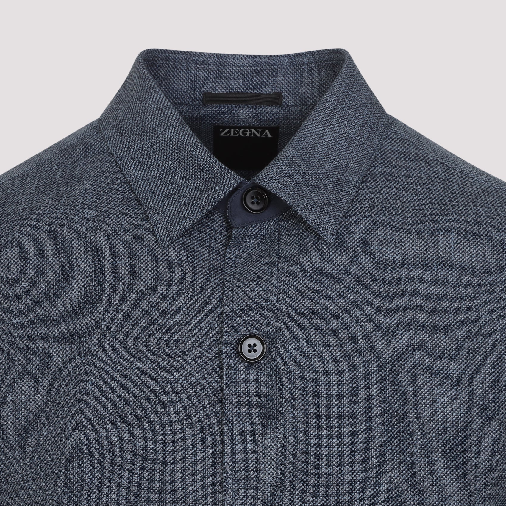 DARK BLUE CASHMERE SHIRT - Image 4