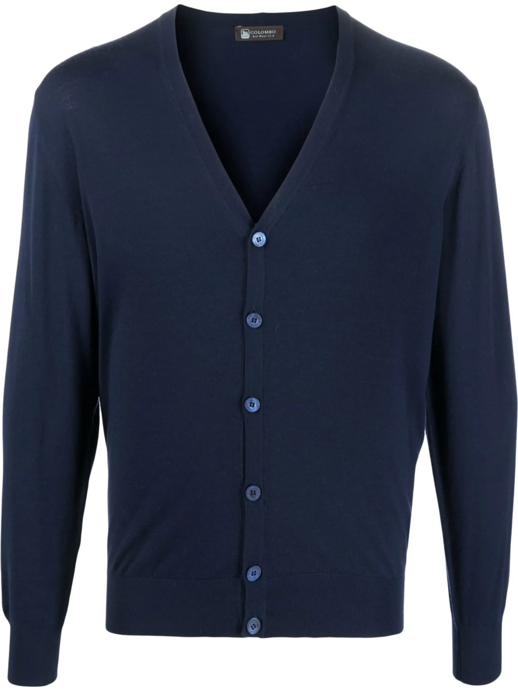 DARK BLUE KID WOOL BOTTON