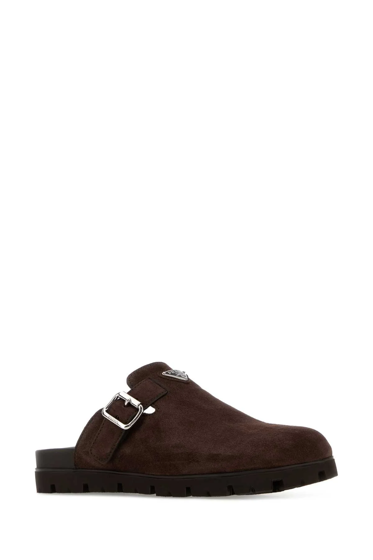 DARK BROWN SUEDE SLIPPERS - Image 2