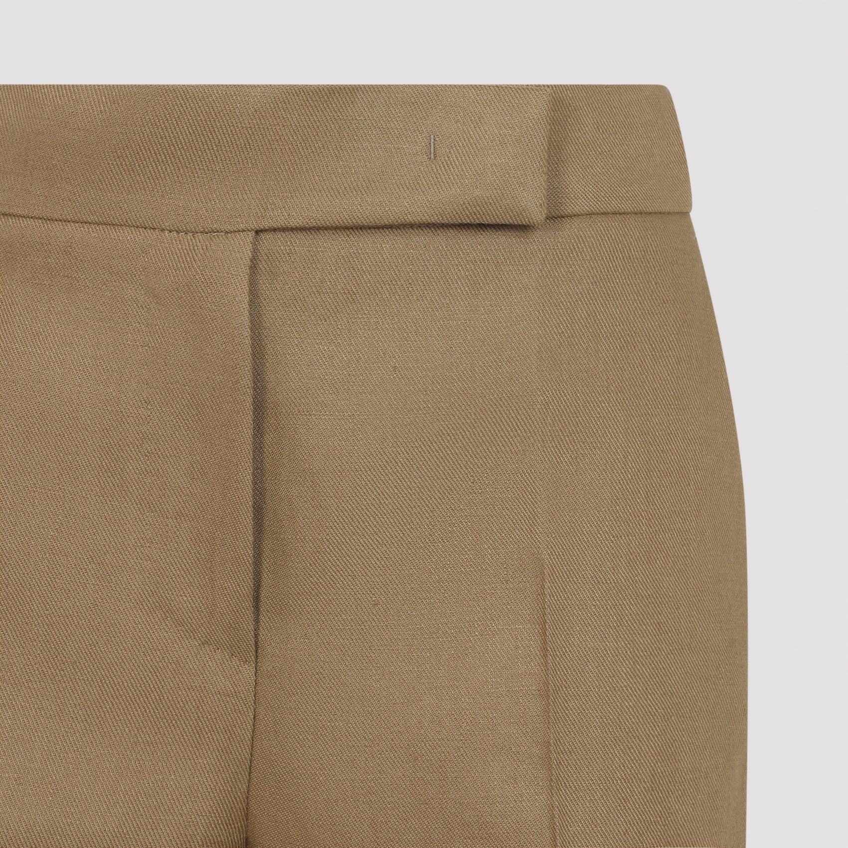DESERT BROWN LINEN BADESSE REGULAR LINEN PANTS - Image 4