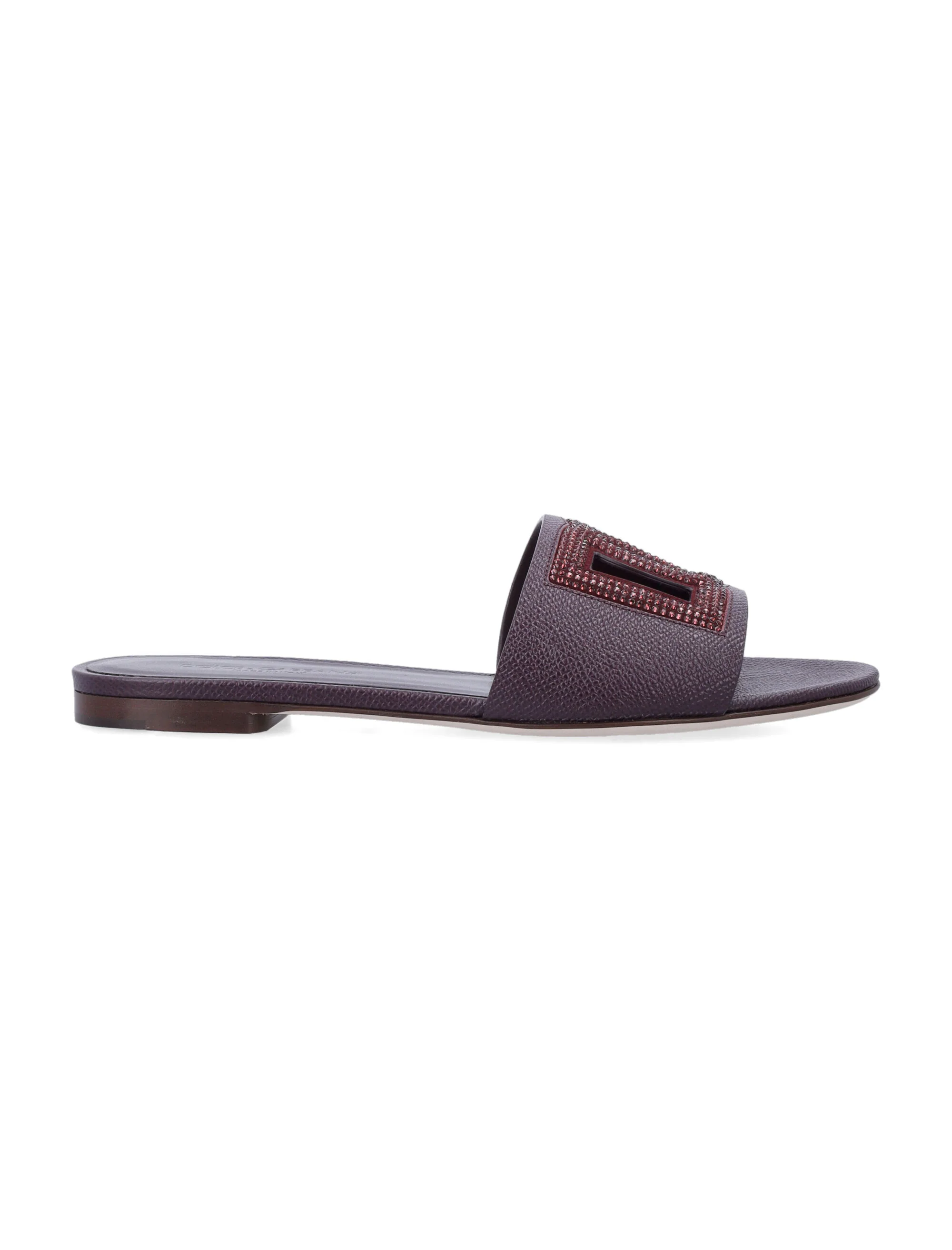 DOLCE & GABBANA CRYSTAL EMBELLISHED FLAT