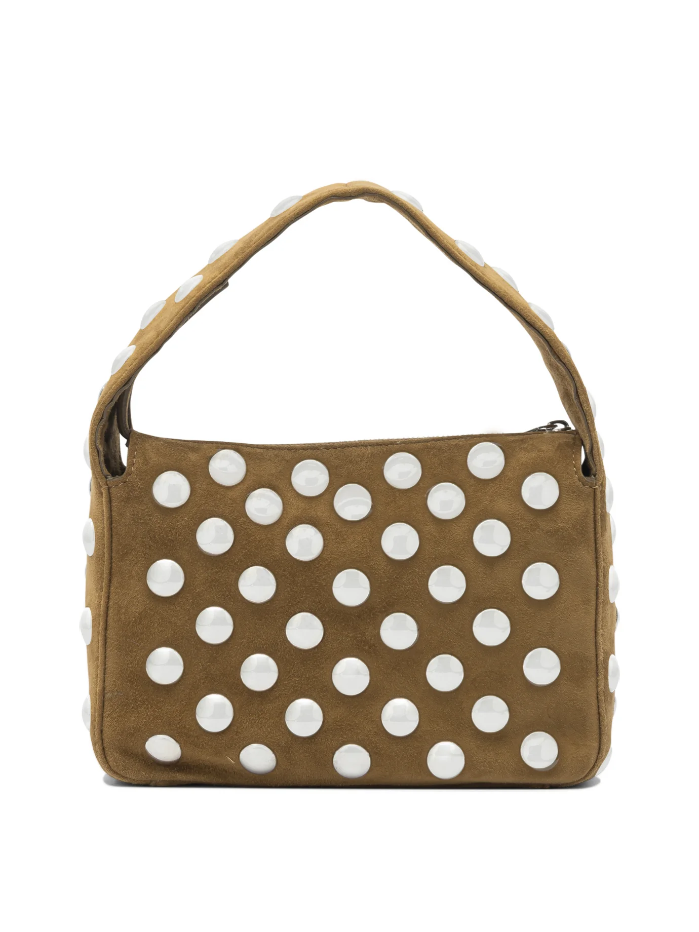 ELENA SMALL BEIGE KID LEATHER HANDBAG - Image 3