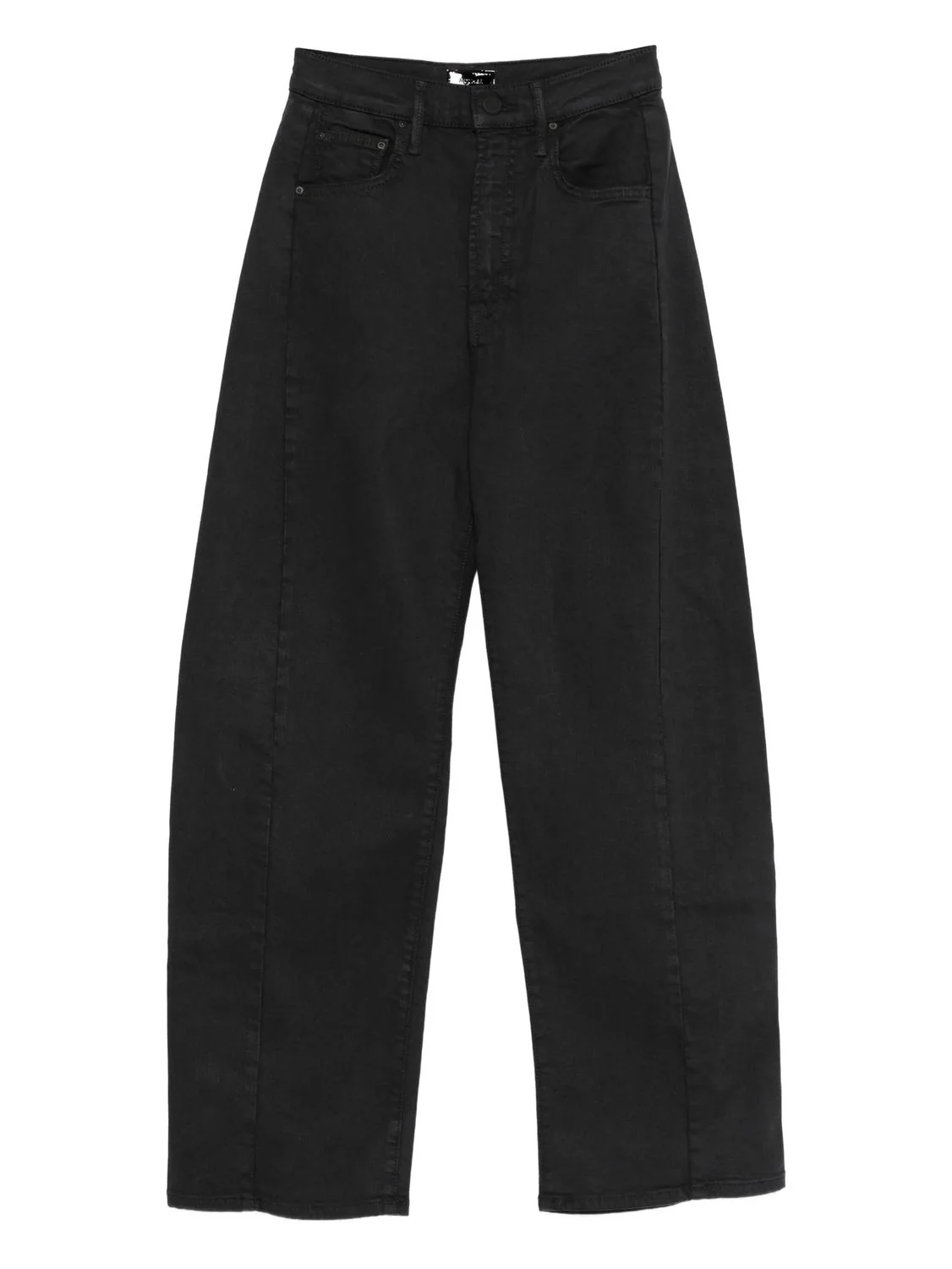 FADED BLACK COTTON LYOCELL ELASTANE PANTS