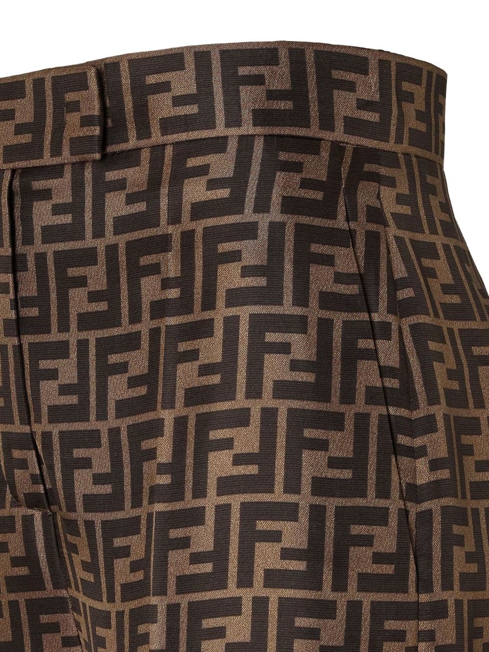 FF SILK TWILL WIDE LEG TROUSERS - Image 3