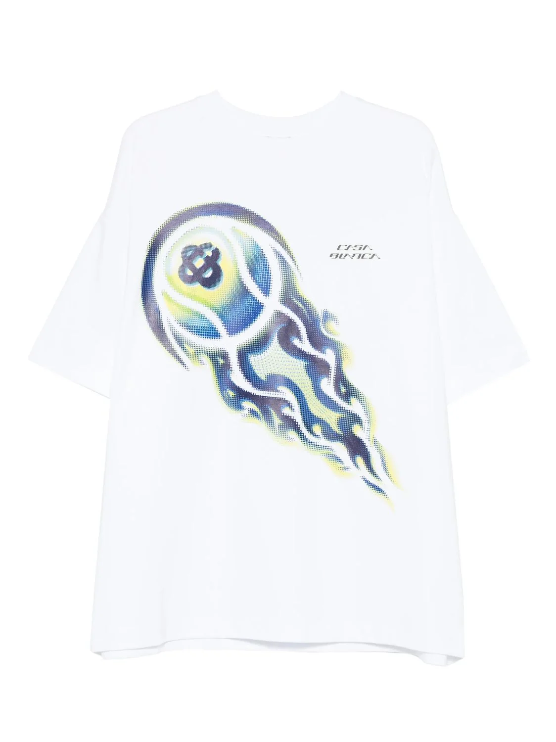 FLAMING TENNIS BALL OVERSIZED TEE