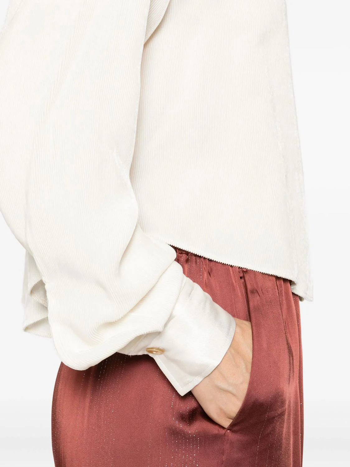 FLUID CHIC VELVET BOXY SHIRT - Image 4