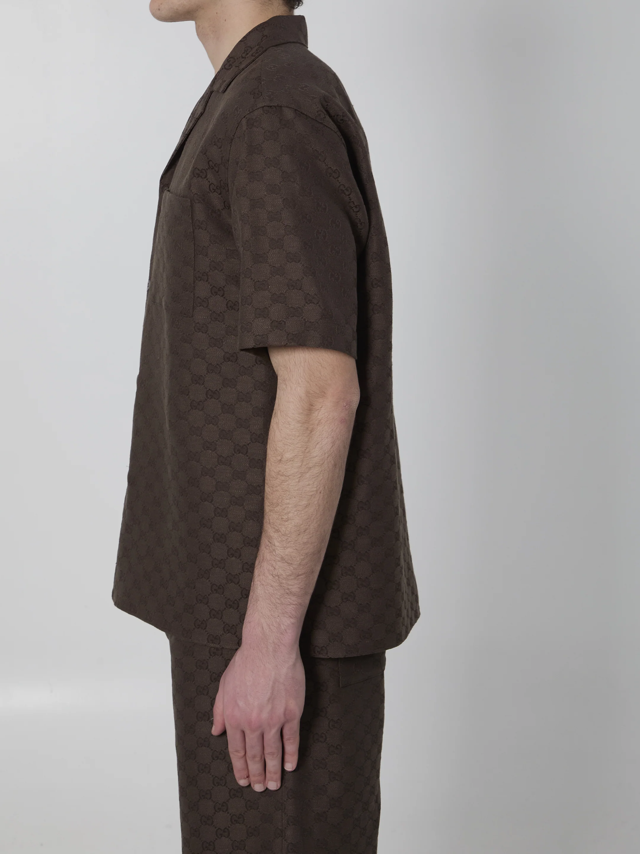 GG fabric bowling shirt - Image 3