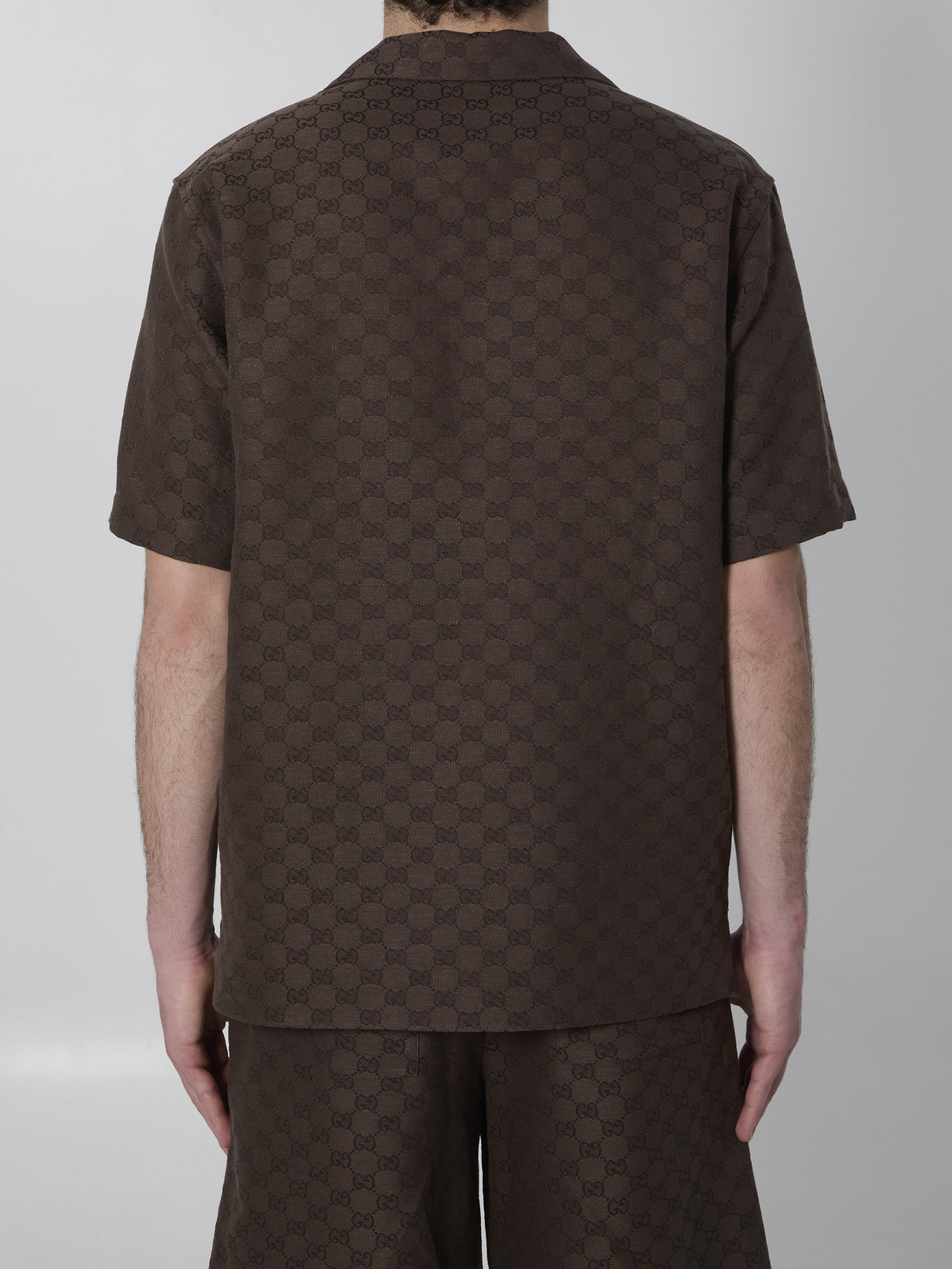 GG fabric bowling shirt - Image 4