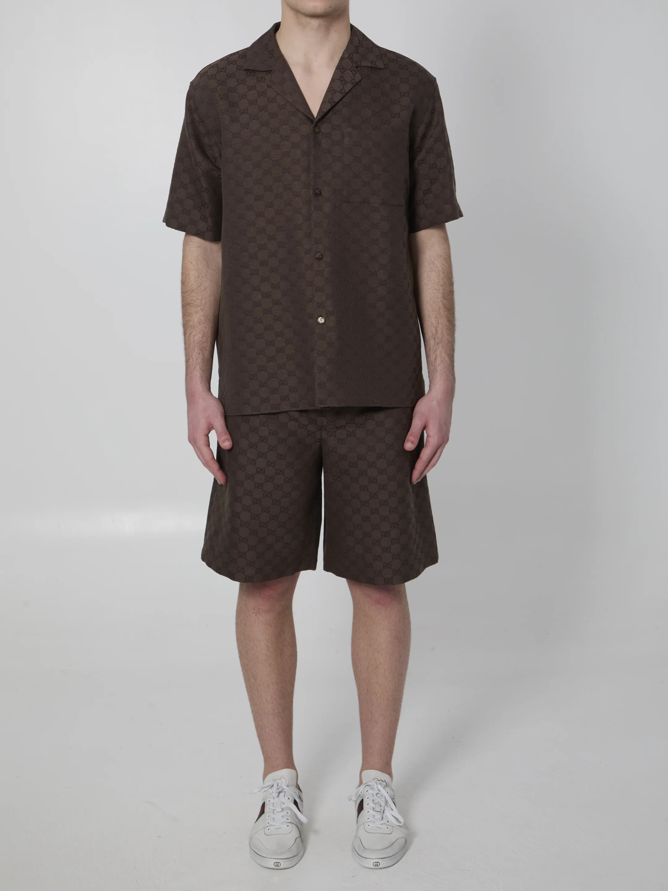 GG fabric bowling shirt - Image 5
