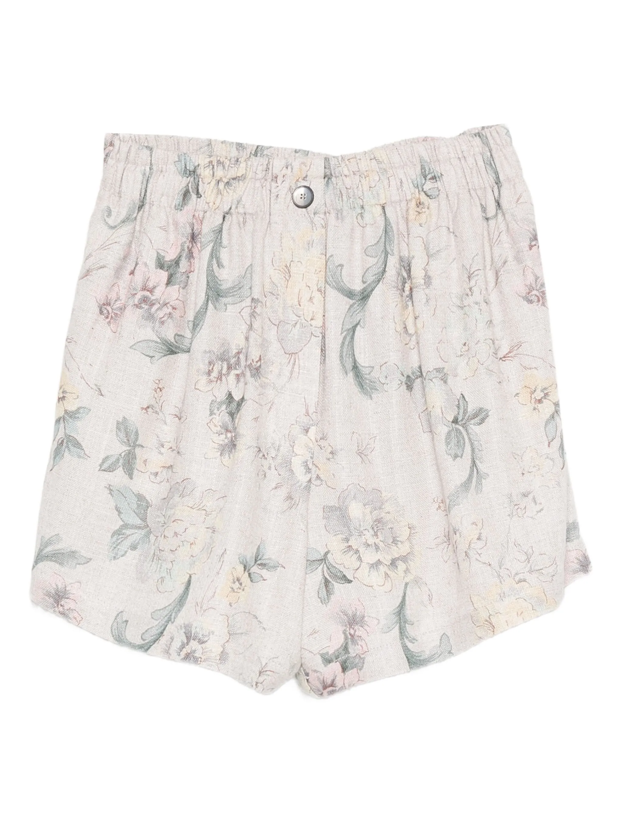GLICINE PEONIA VISCOSE LINEN BERMUDA