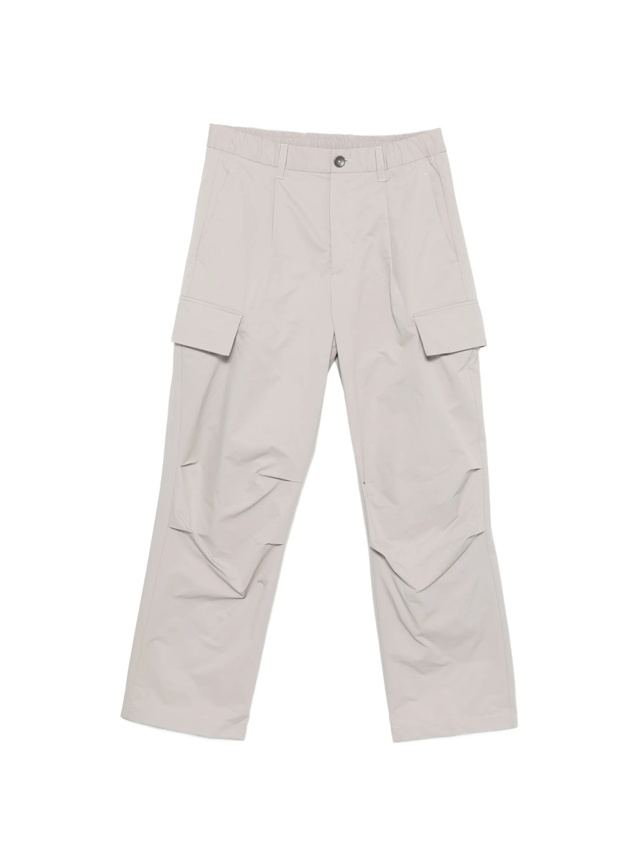 GRAY POLYESTER MAN PANTS