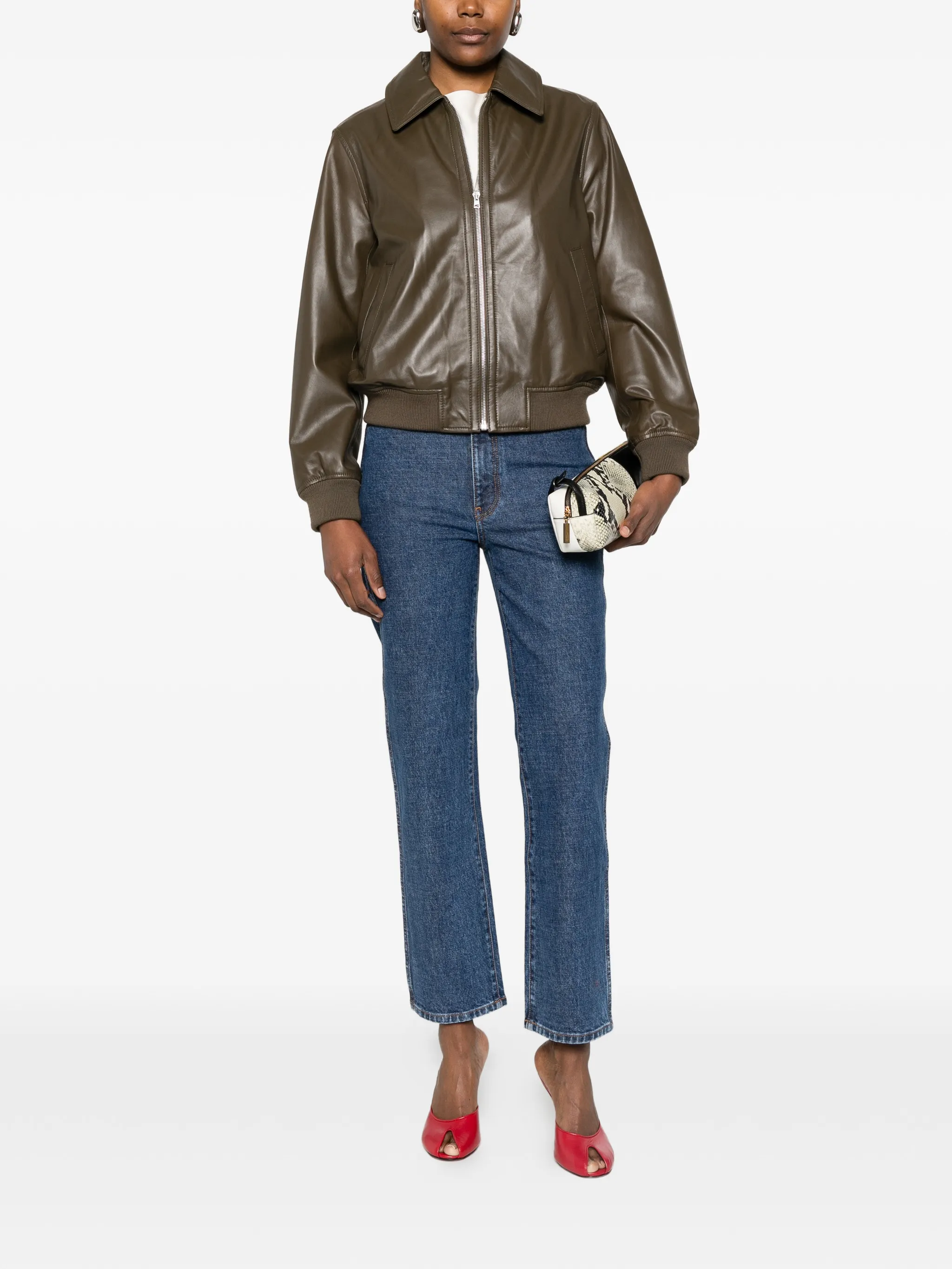 GREEN LAMB ACRYLIC WOOL JACKET - Image 3