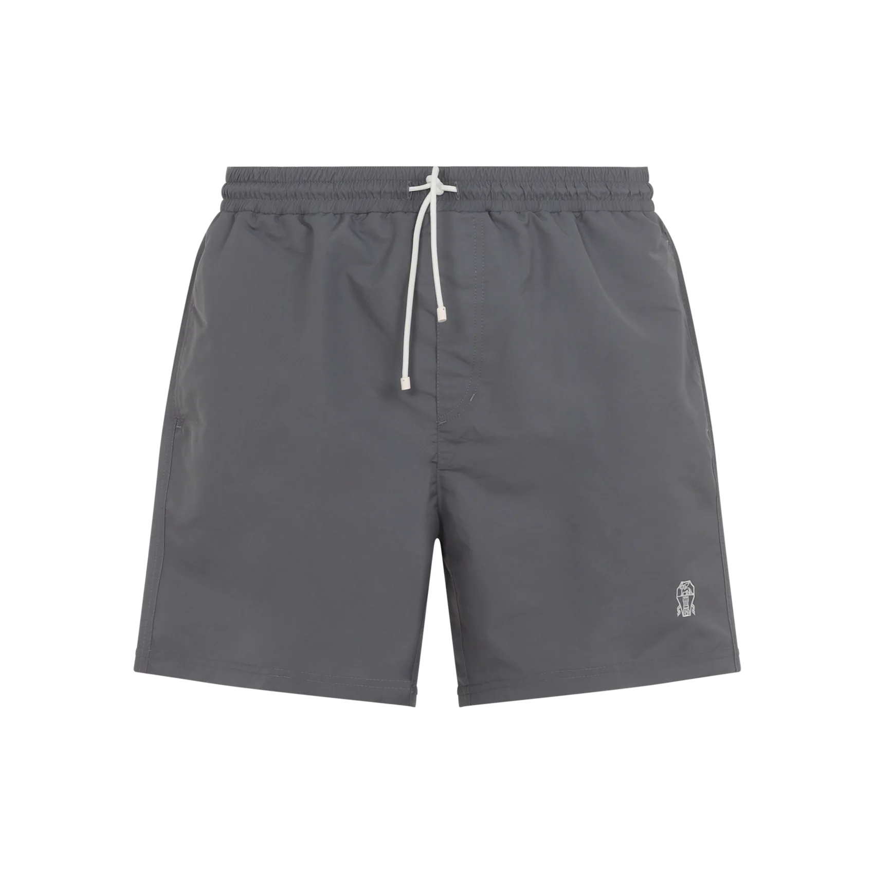 GREY POLYESTER SWIM SHORTS