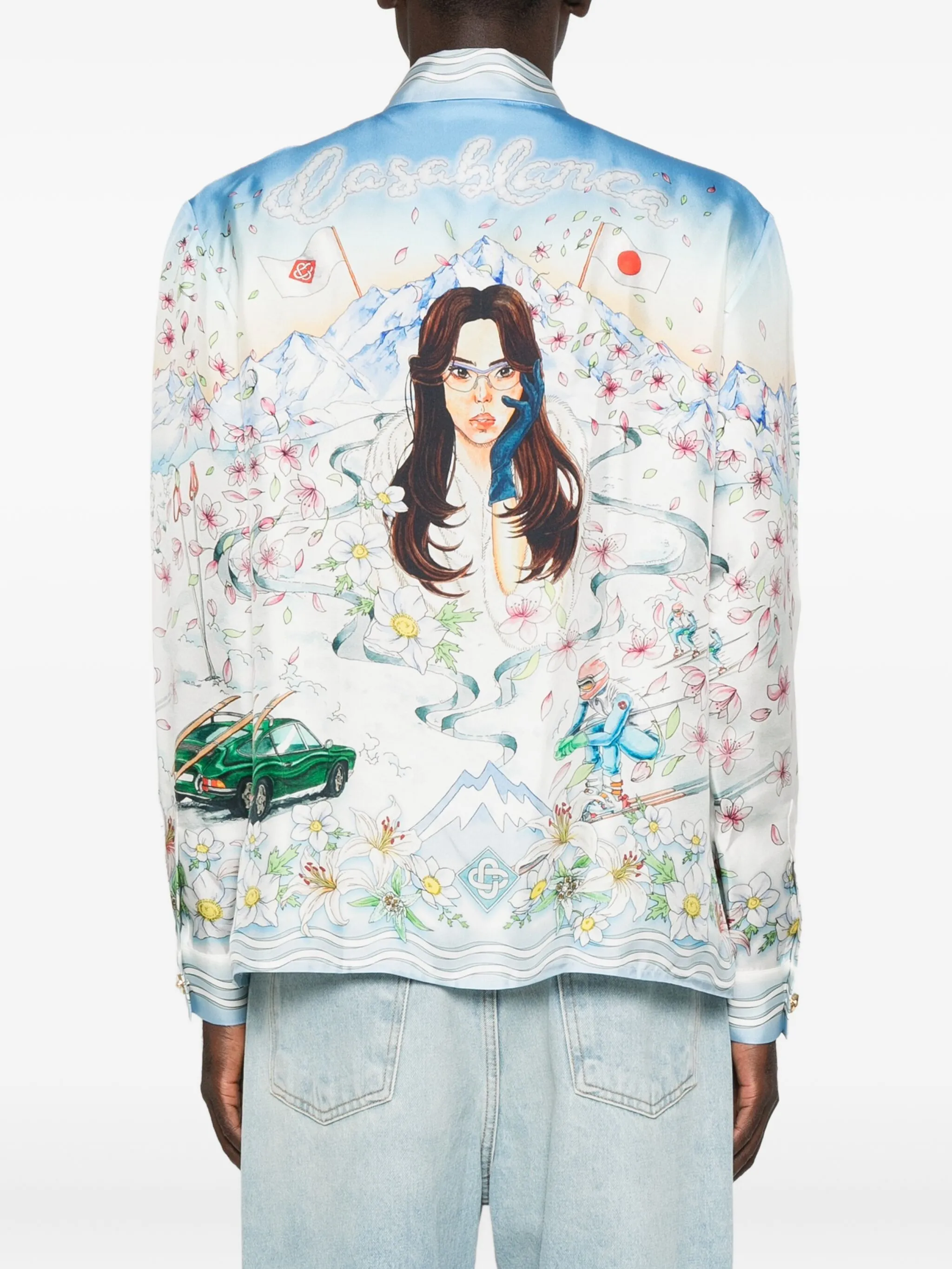 HIVER FLEURI SILK CLASSIC SHIRT - Image 2