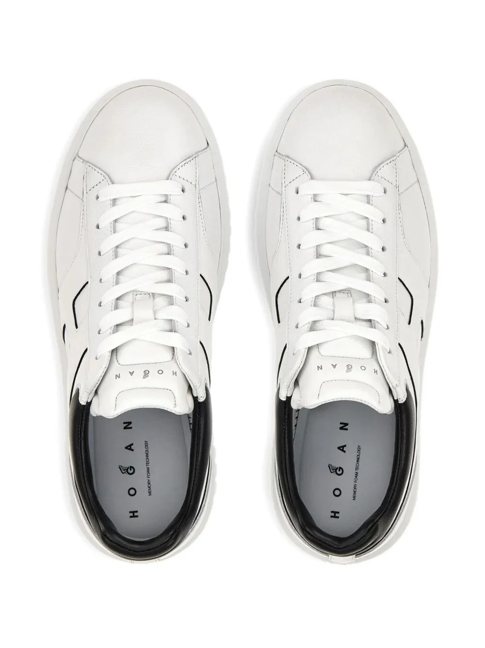 HOGAN H-STRIPES LEATHER SNEAKERS - Image 2