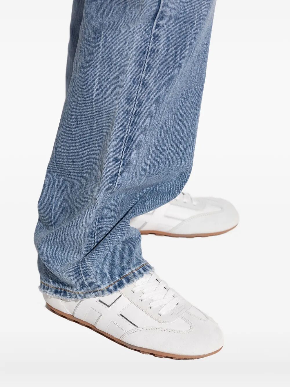 HOGAN OLYMPIA NAPPA LEATHER AND SUEDE SNEAKERS - Image 2