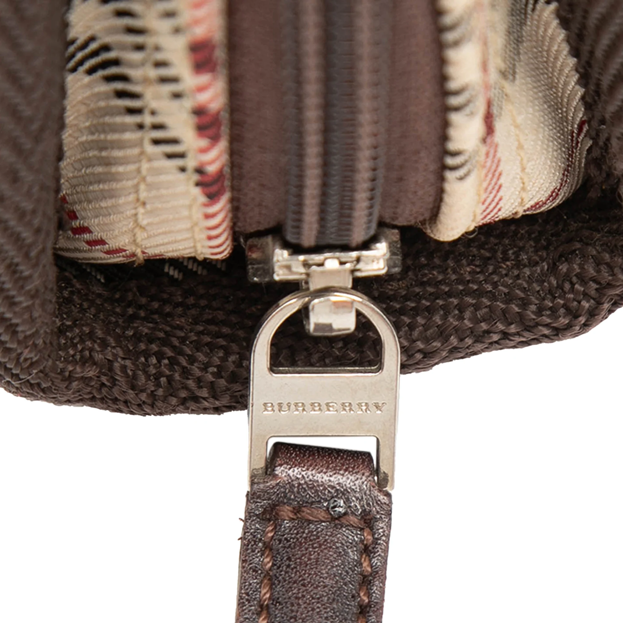 House Check Canvas Cosmetic Pouch - Image 5
