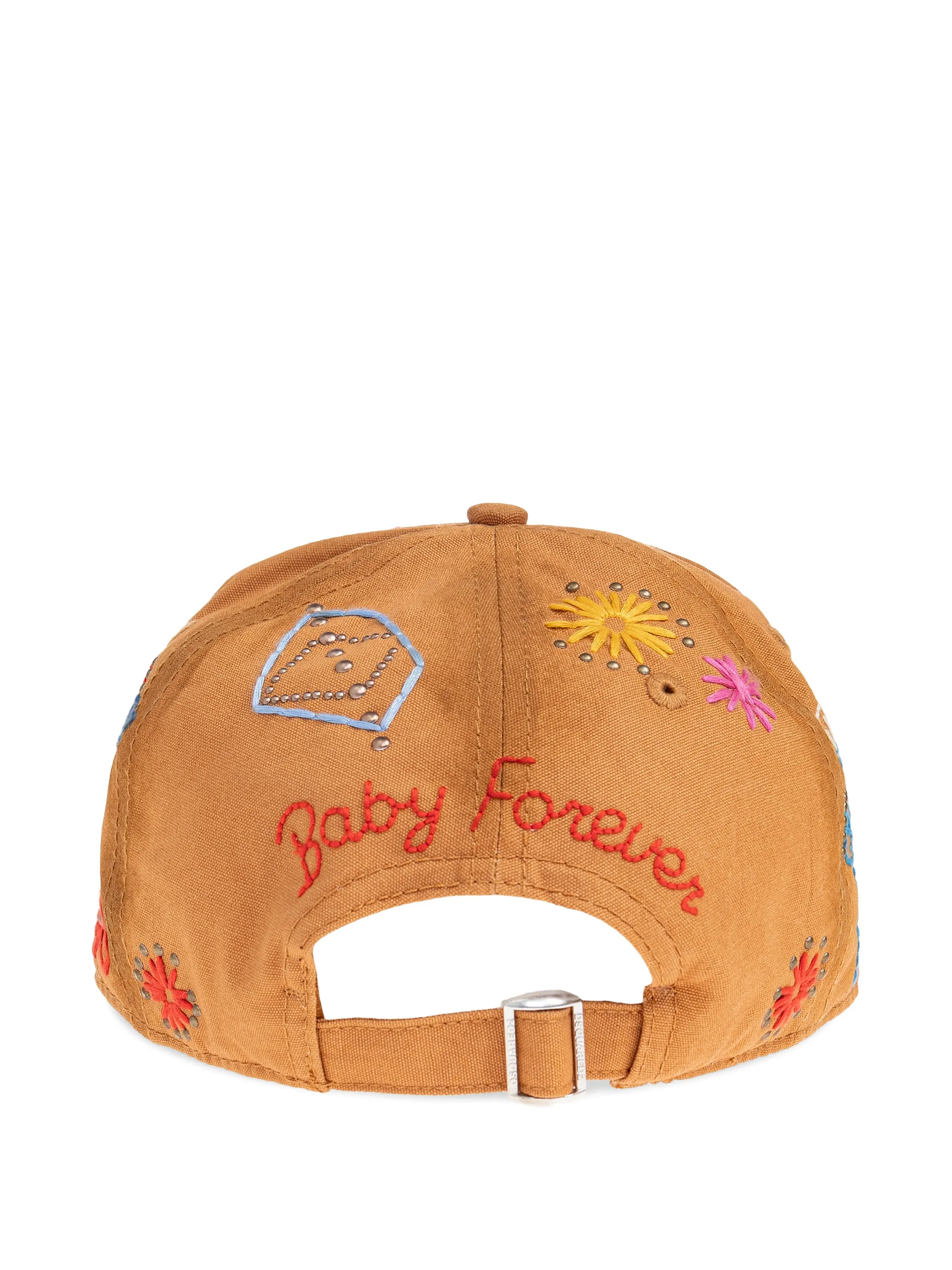 IVORY COTTON HANDMADE SCRIBBLE CAP - Image 2