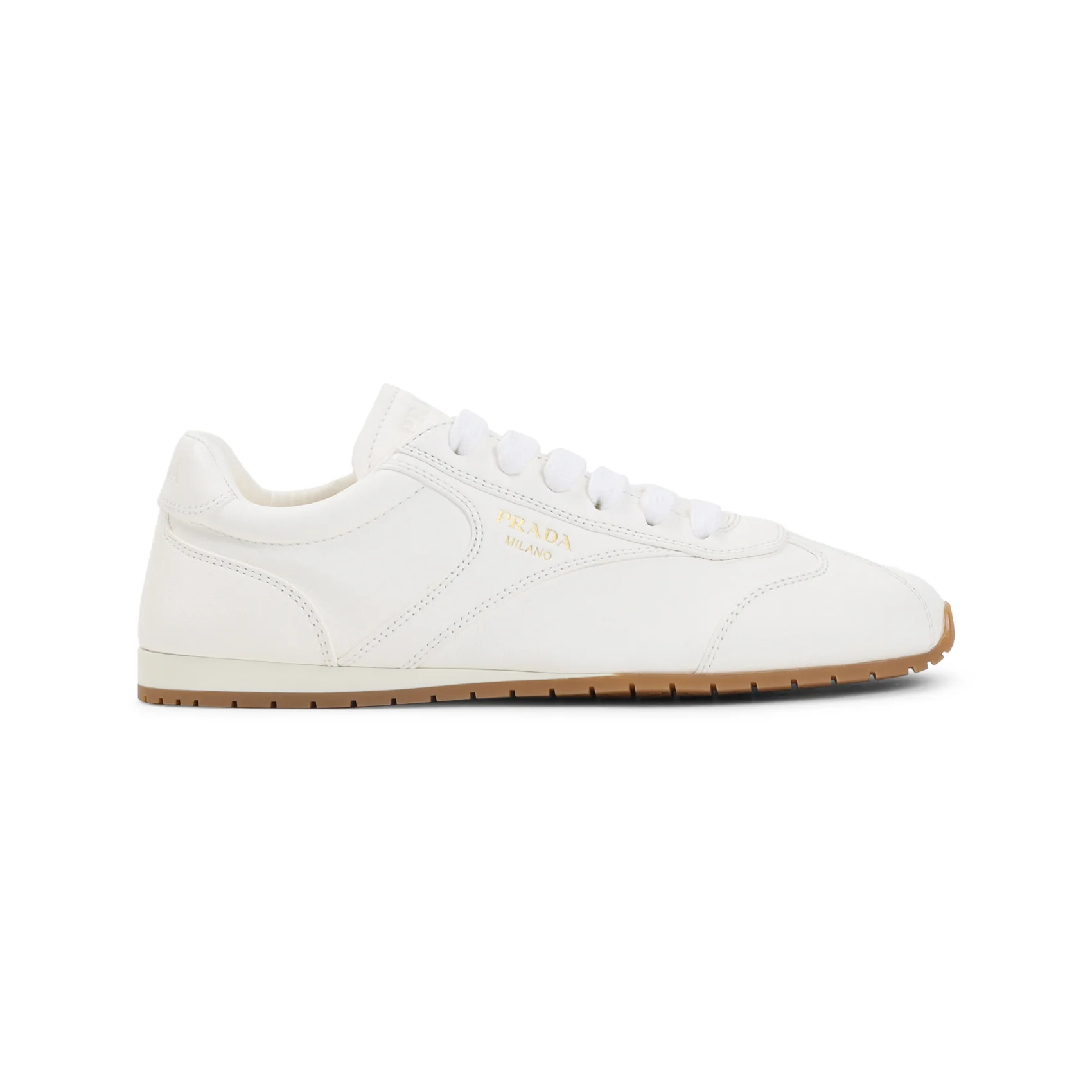 IVORY LAMB LEATHER SNEAKERS