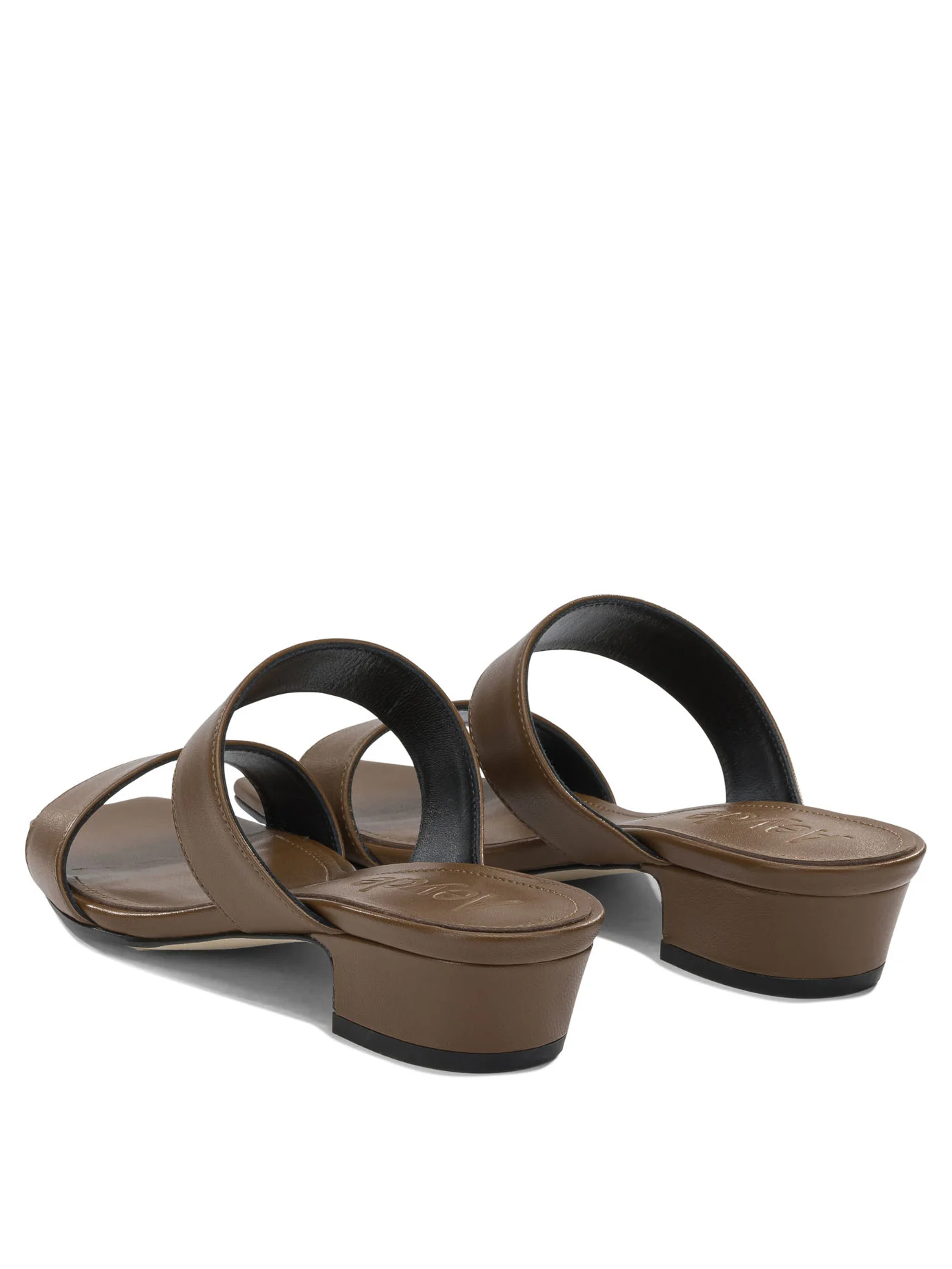 KEMI 3 MM BROWN NAPPA LEATHER SANDALS - Image 4