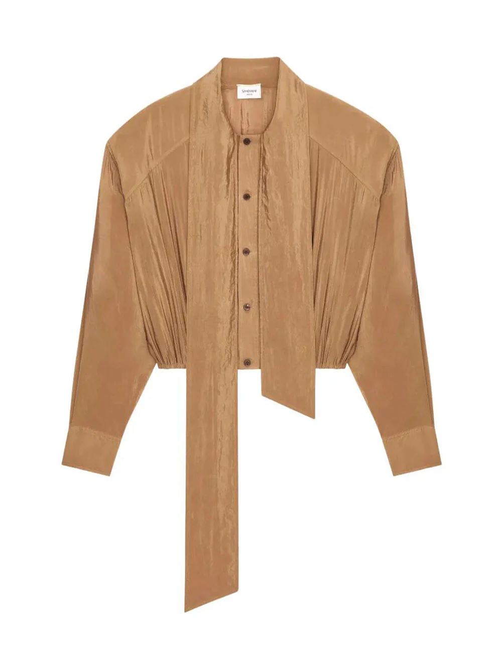 LAVALLIÈRE BLOUSE IN TAFFETA - Image 3