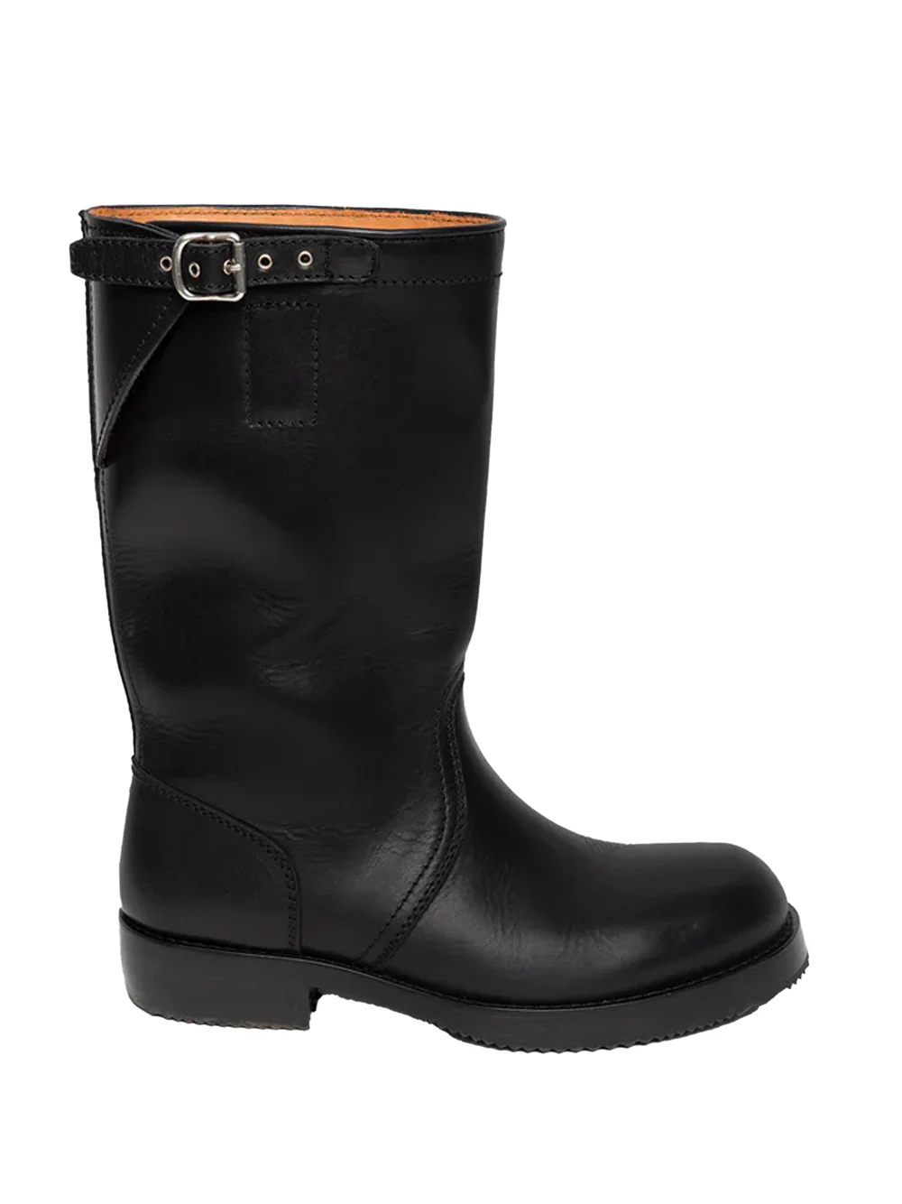 LEATHER BIKER BOOTS