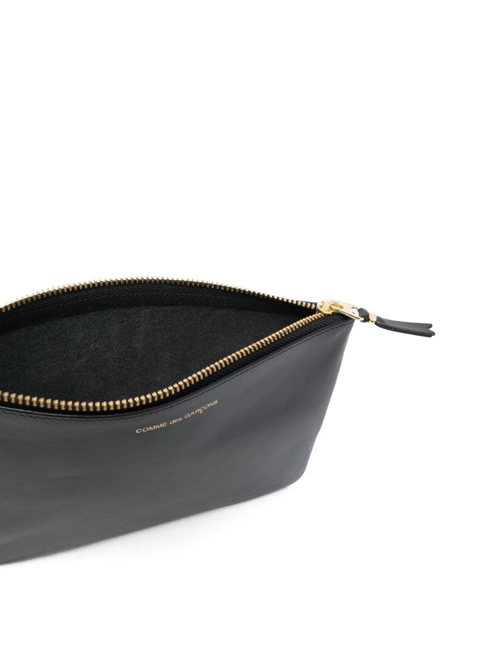 LEATHER POUCH, GOLD HARDWARE - Image 2