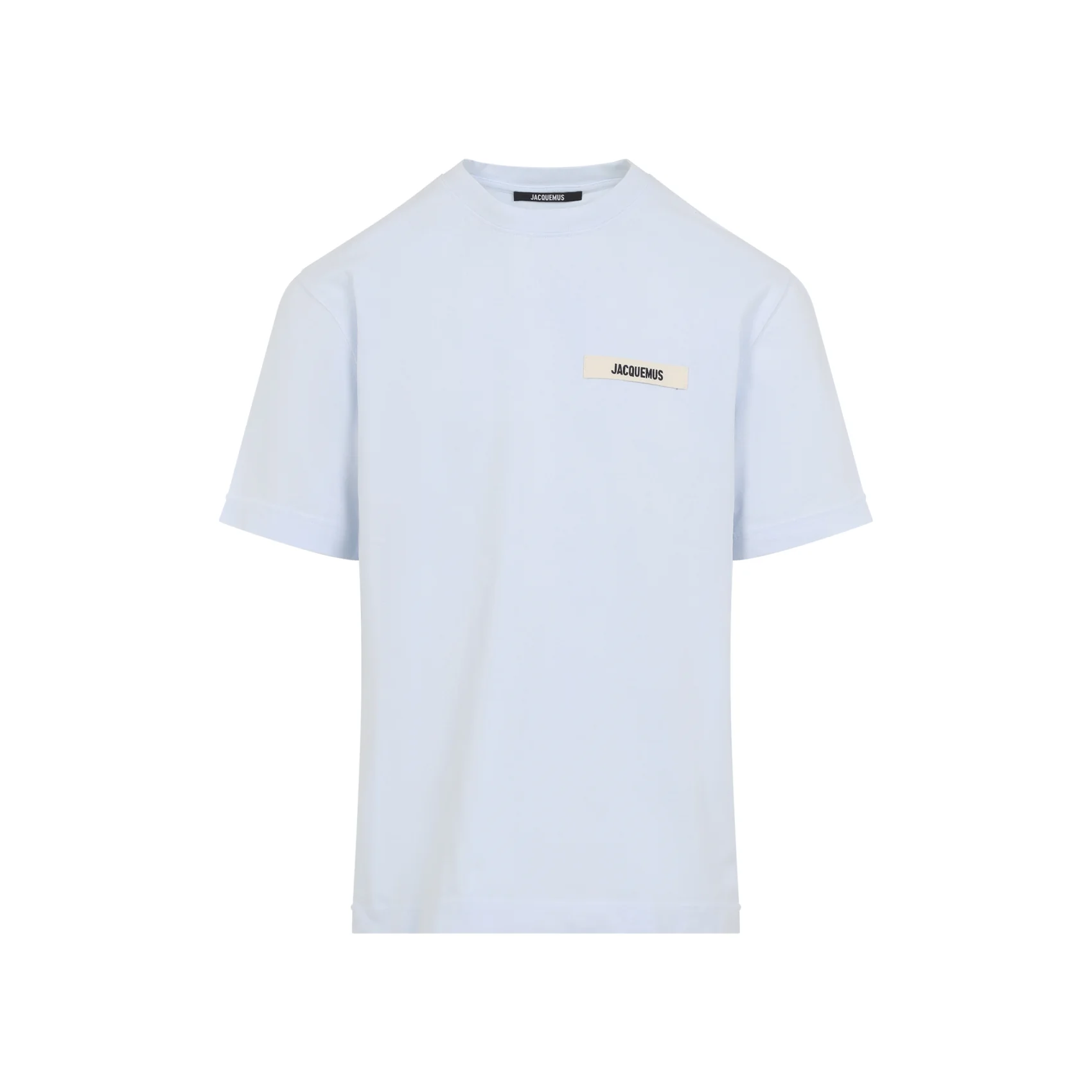 LIGHT BLUE COTTON LE T-SHIRT GROSGRAIN T-SHIRT