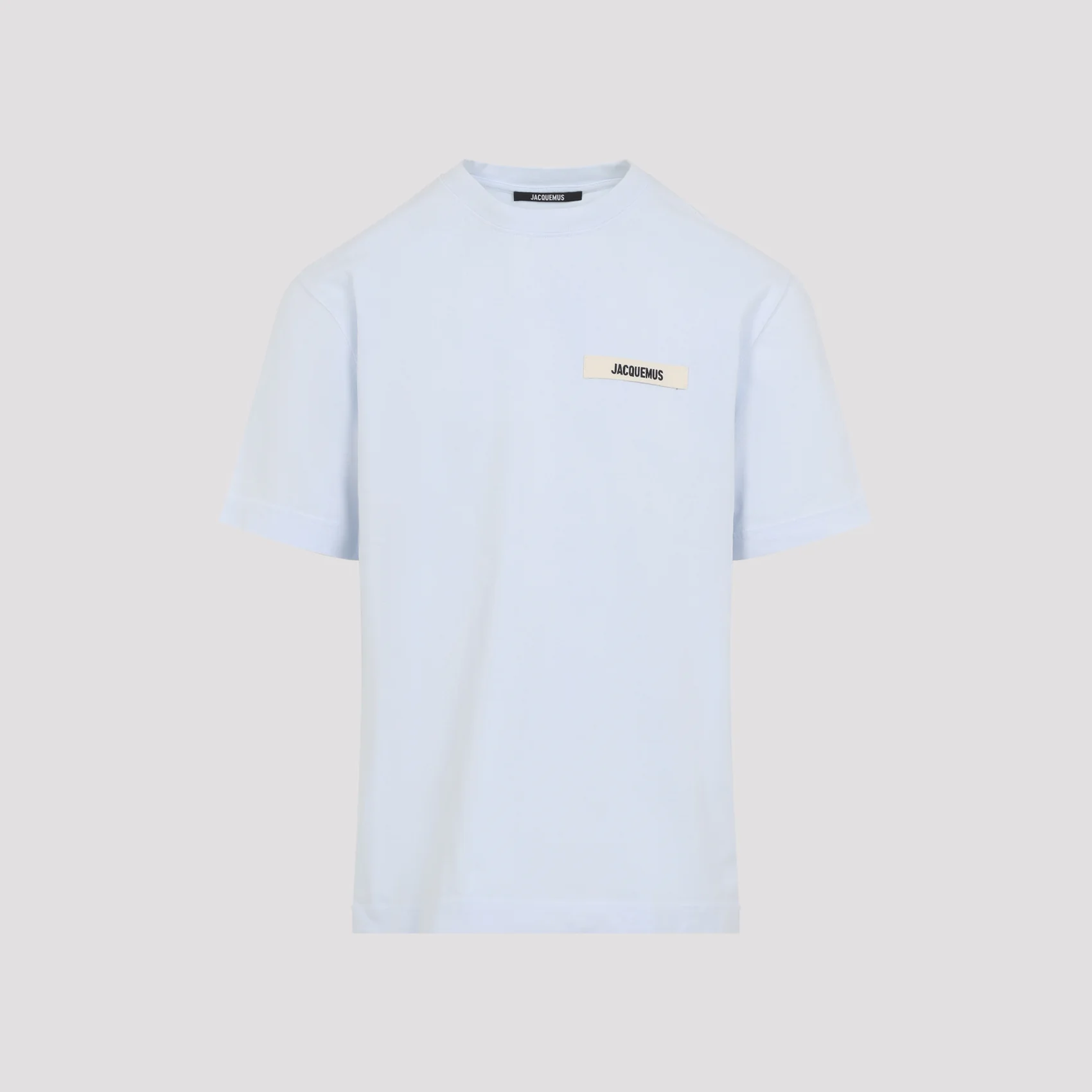 LIGHT BLUE COTTON LE T-SHIRT GROSGRAIN T-SHIRT - Image 2