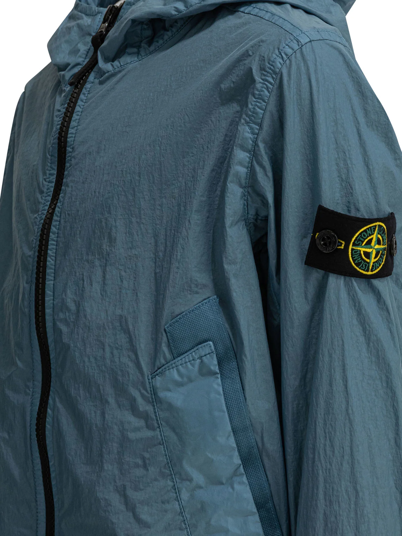 LIGHT BLUE POLYESTER JACKET - Image 3