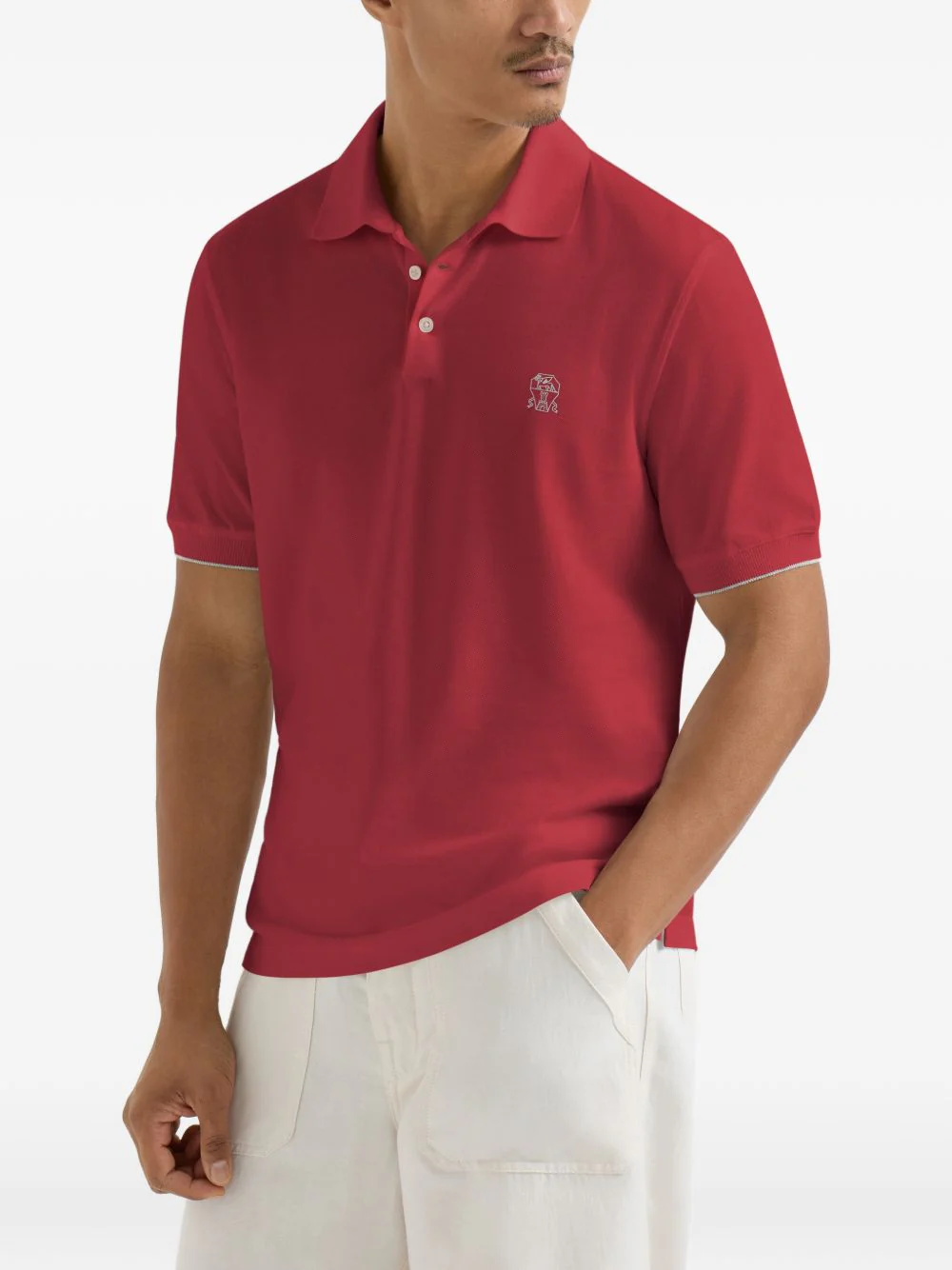 LOGO COTTON POLO SHIRT - Image 5