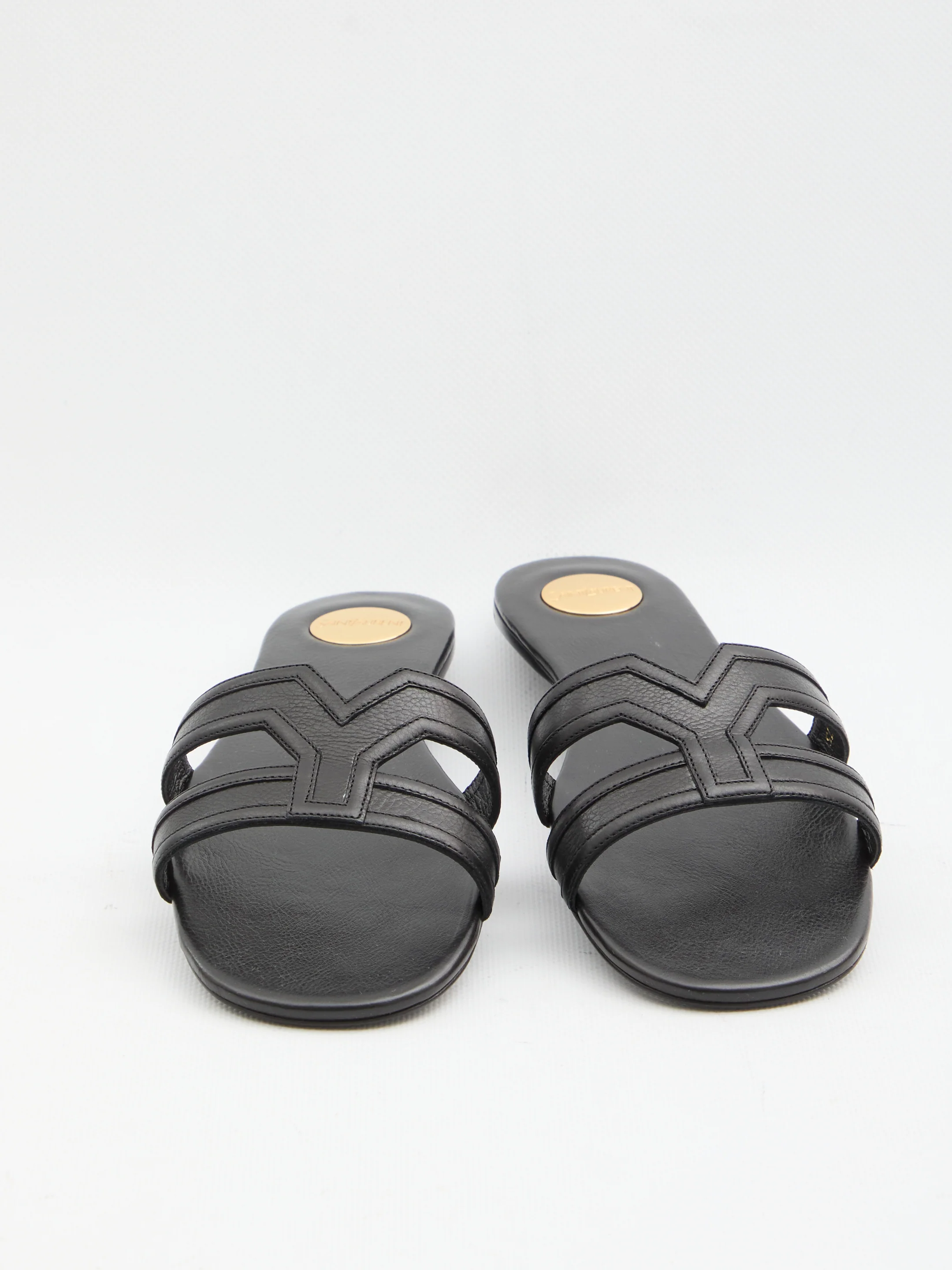 MABROUKA SMOOTH LEATHER SLIDES - Image 5