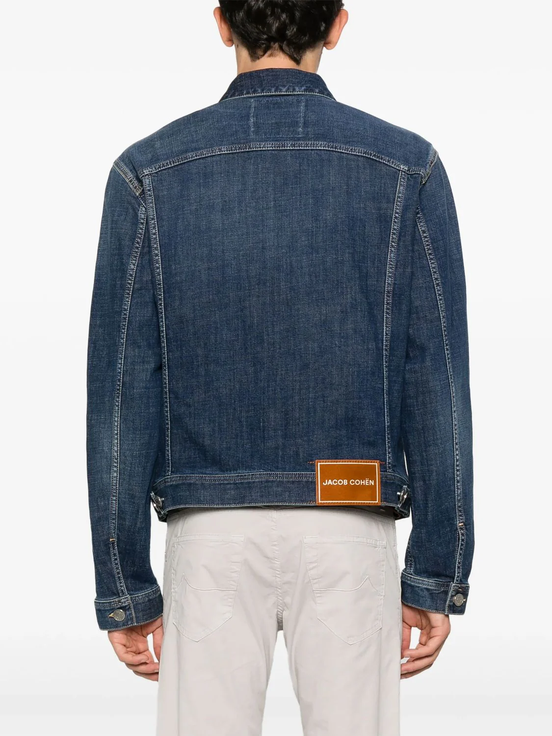 MEDIUM BLUE COTTON ELASTANE OUTERWEAR - Image 3