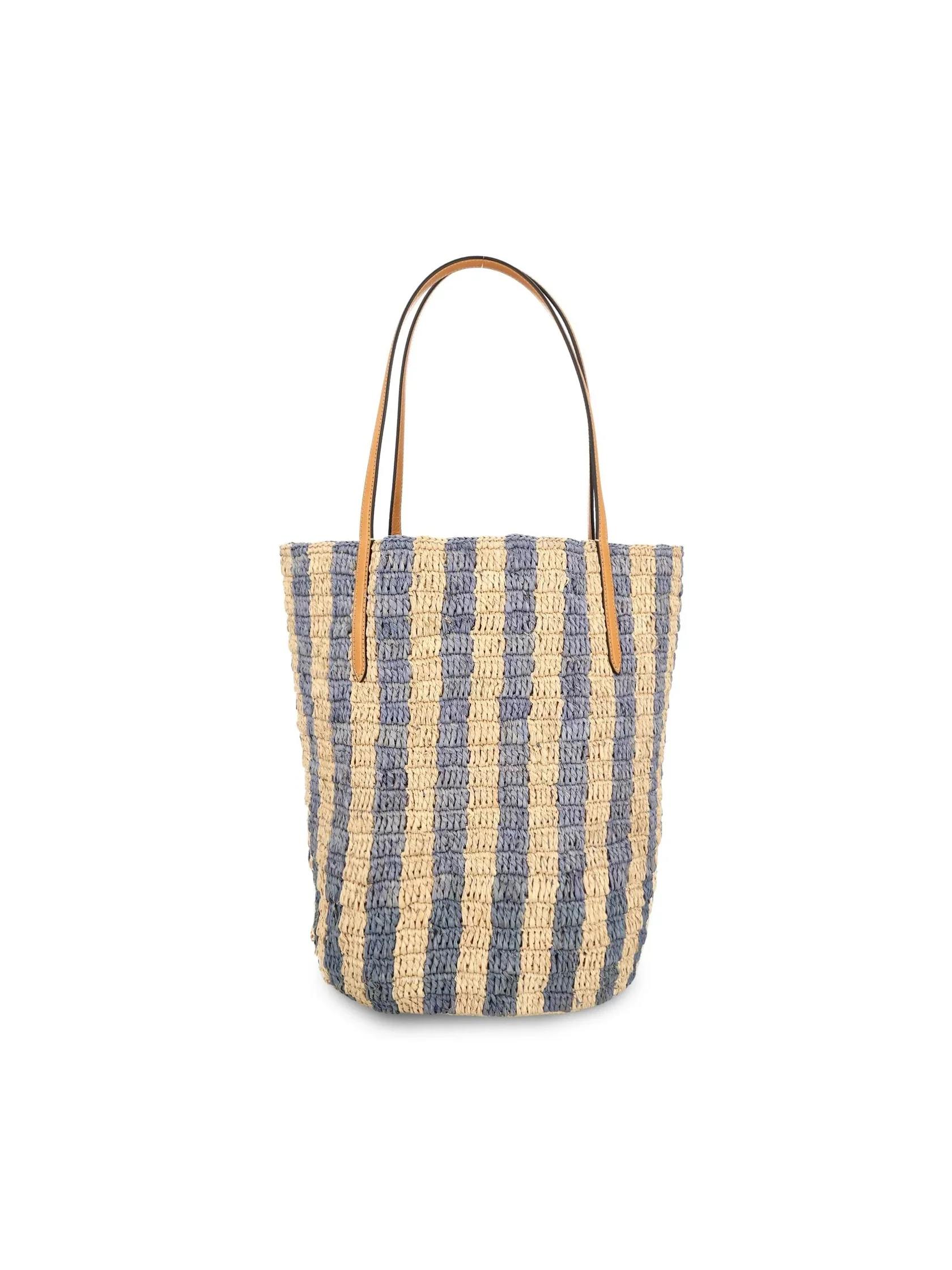 Medium shoulder bag in rafia - Image 3