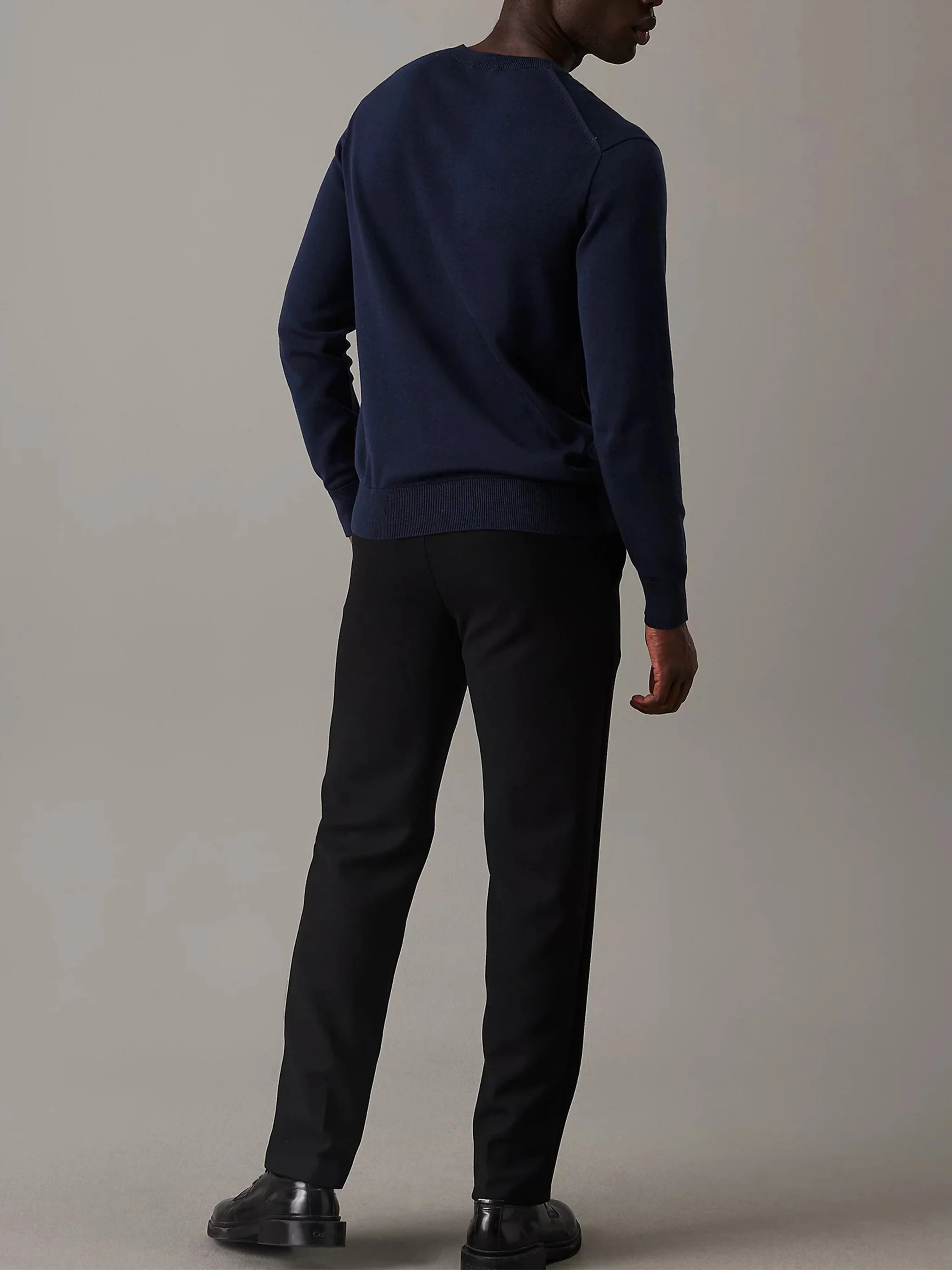MEN BLUE COTTON SWEATSHIRT - Image 2