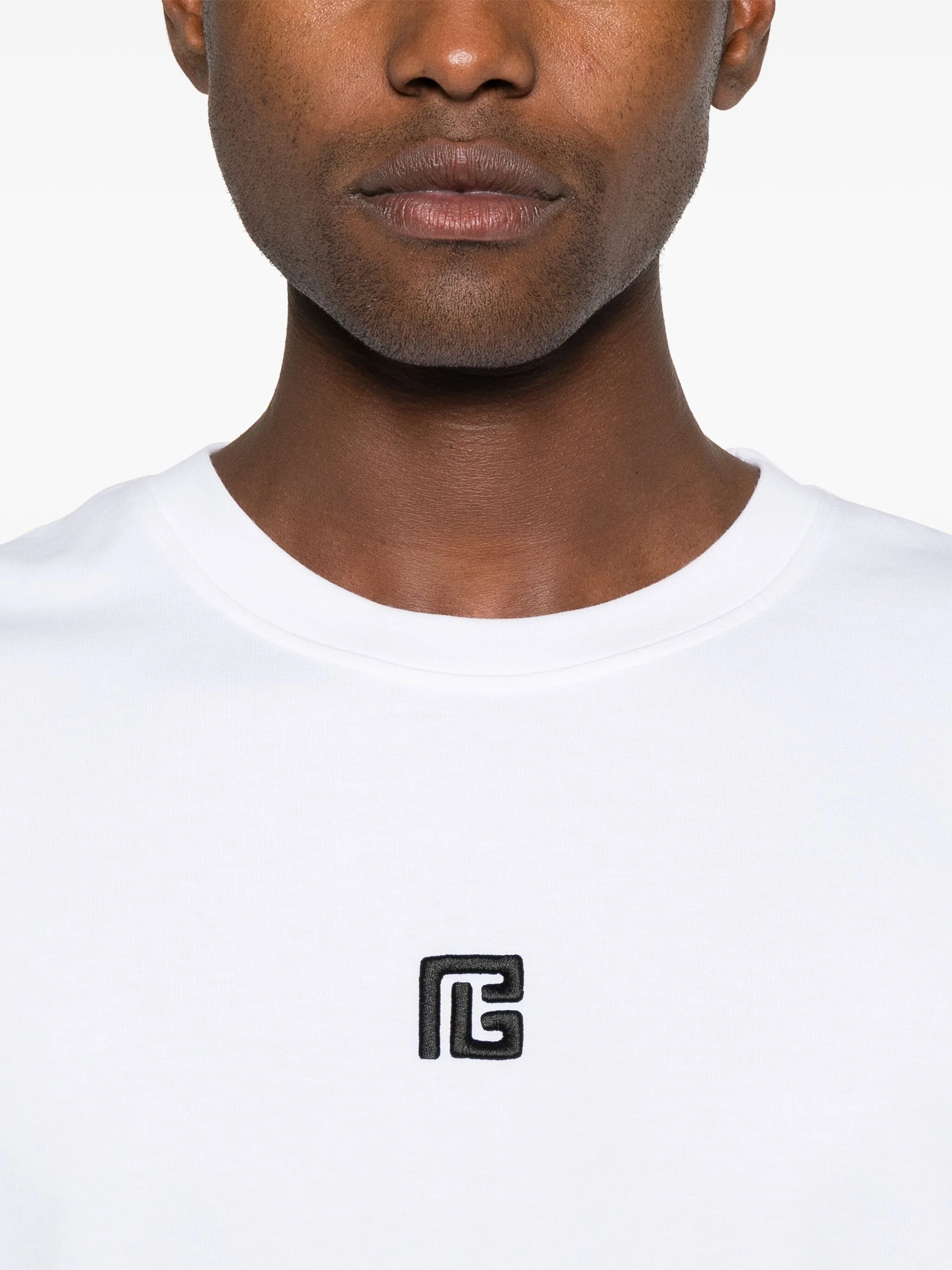 MEN WHITE MODAL BLEND T-SHIRT - Image 4