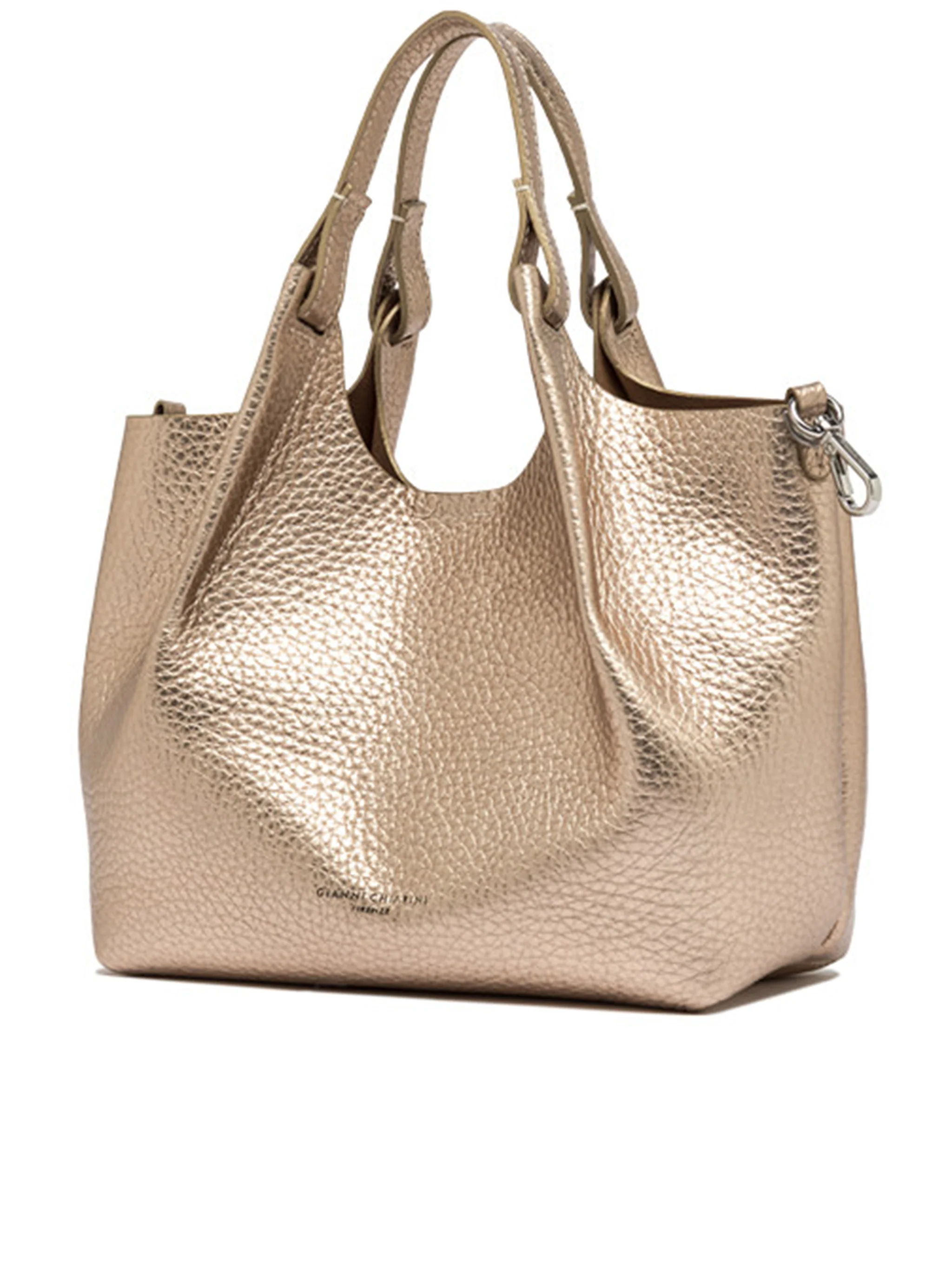 METALLIC LEATHER HANDBAG DUA - Image 4