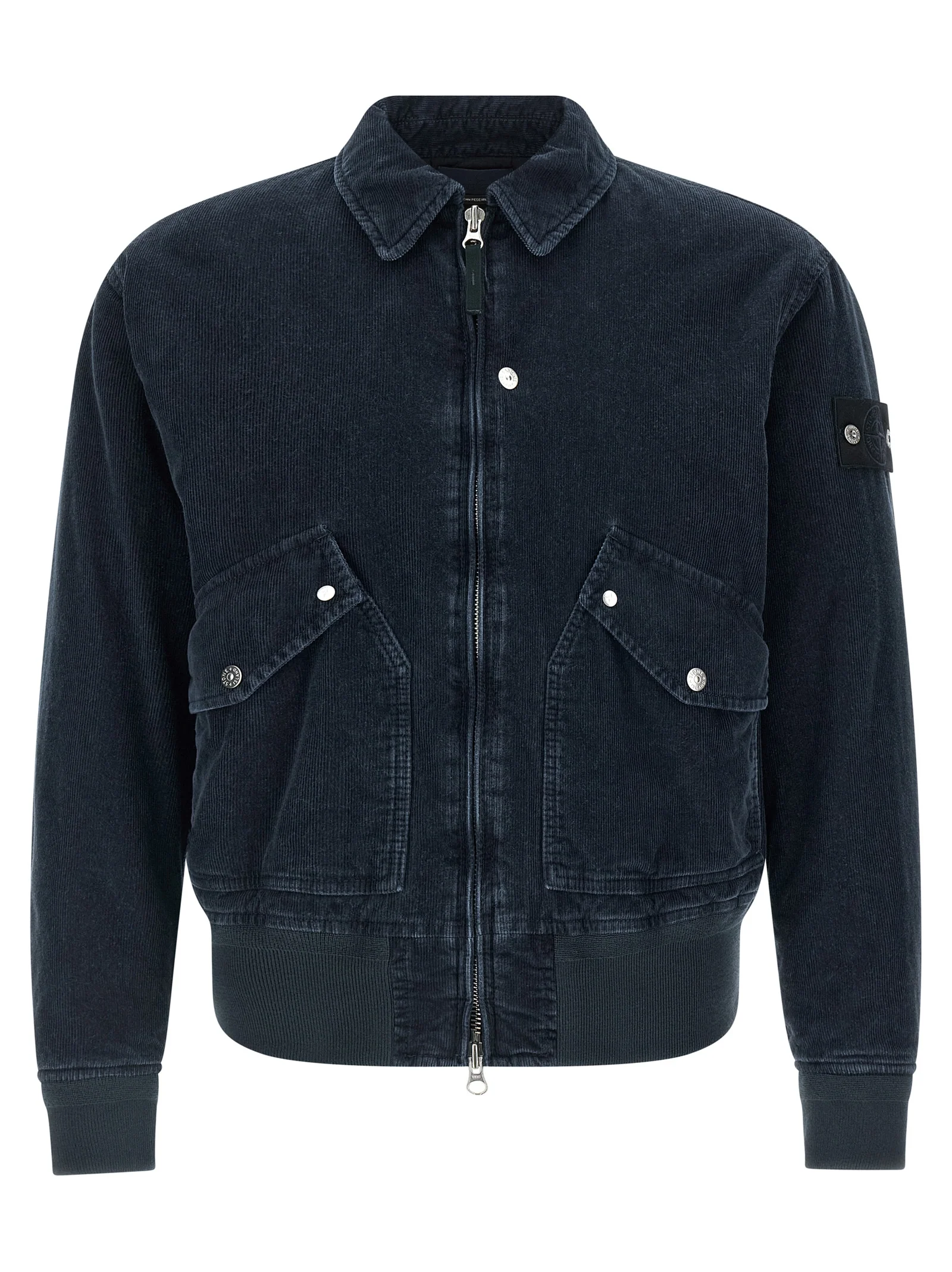 'Micro Corduroy-Rinsed' bomber jacket