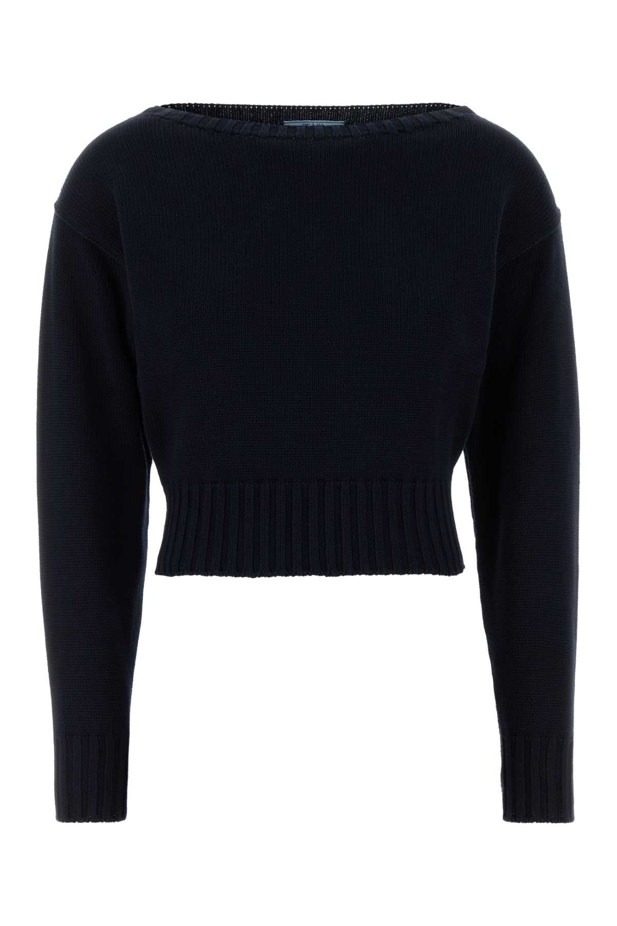 MIDNIGHT BLUE COTTON SWEATER
