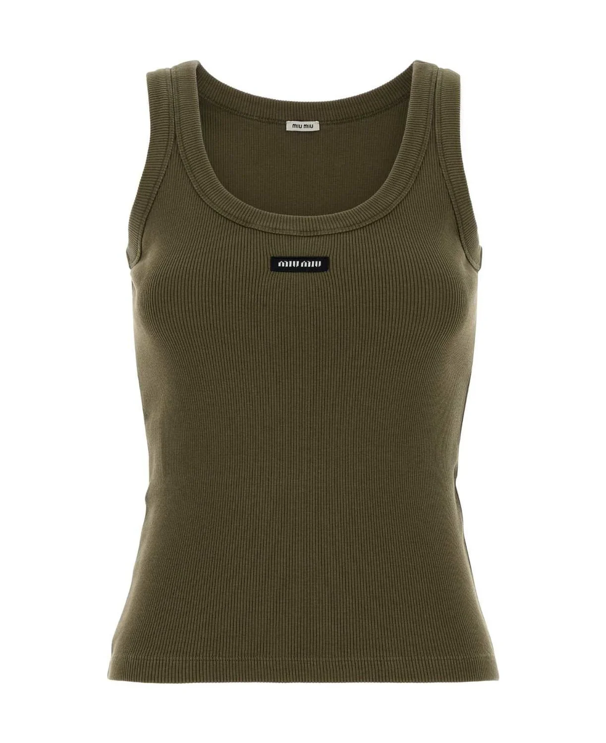 MILITARY GREEN COTTON TOP